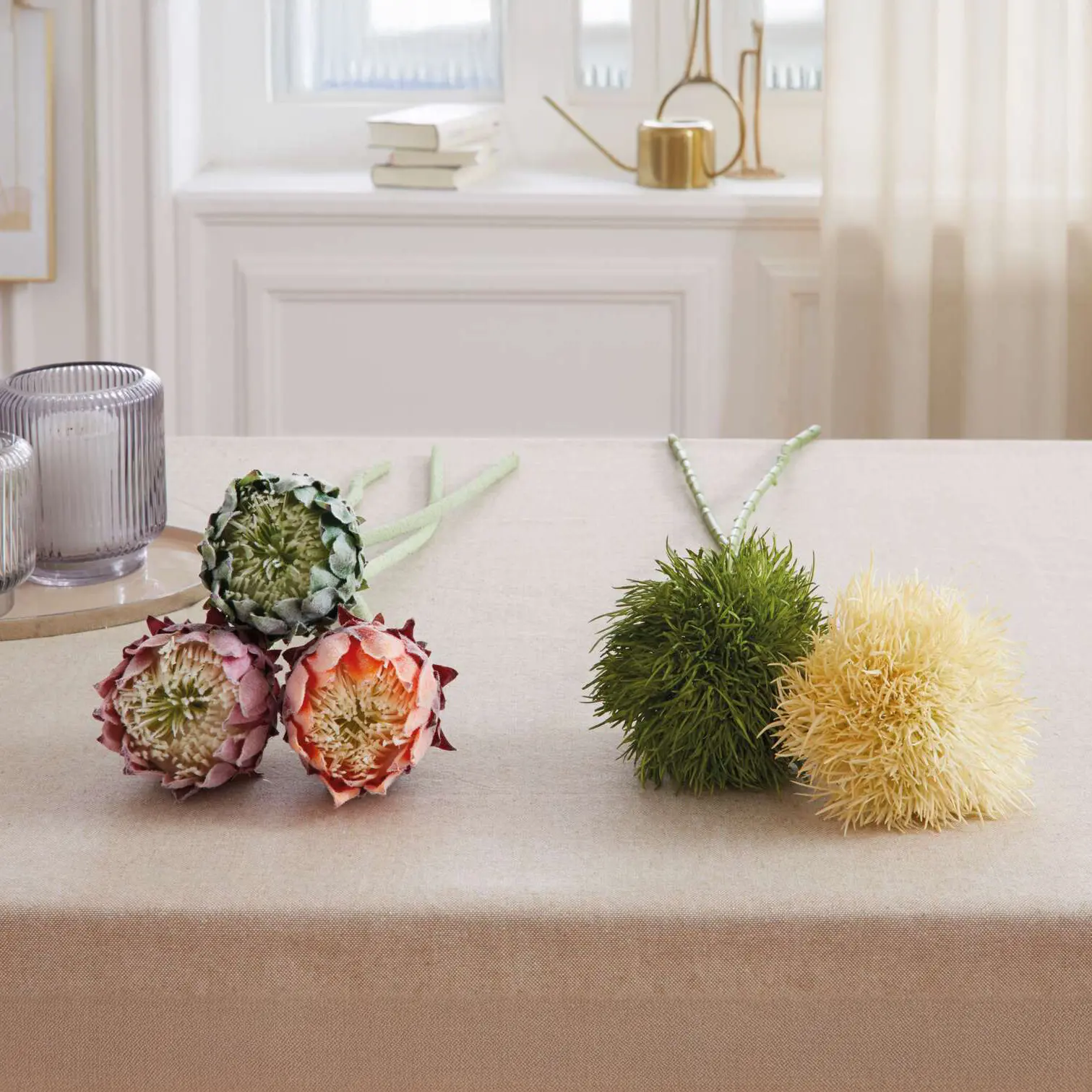 Acheter Lot de 2 plantes "globulaire"  dans la boutique en ligne de Frank Flechtwaren pour Plantes artificielles