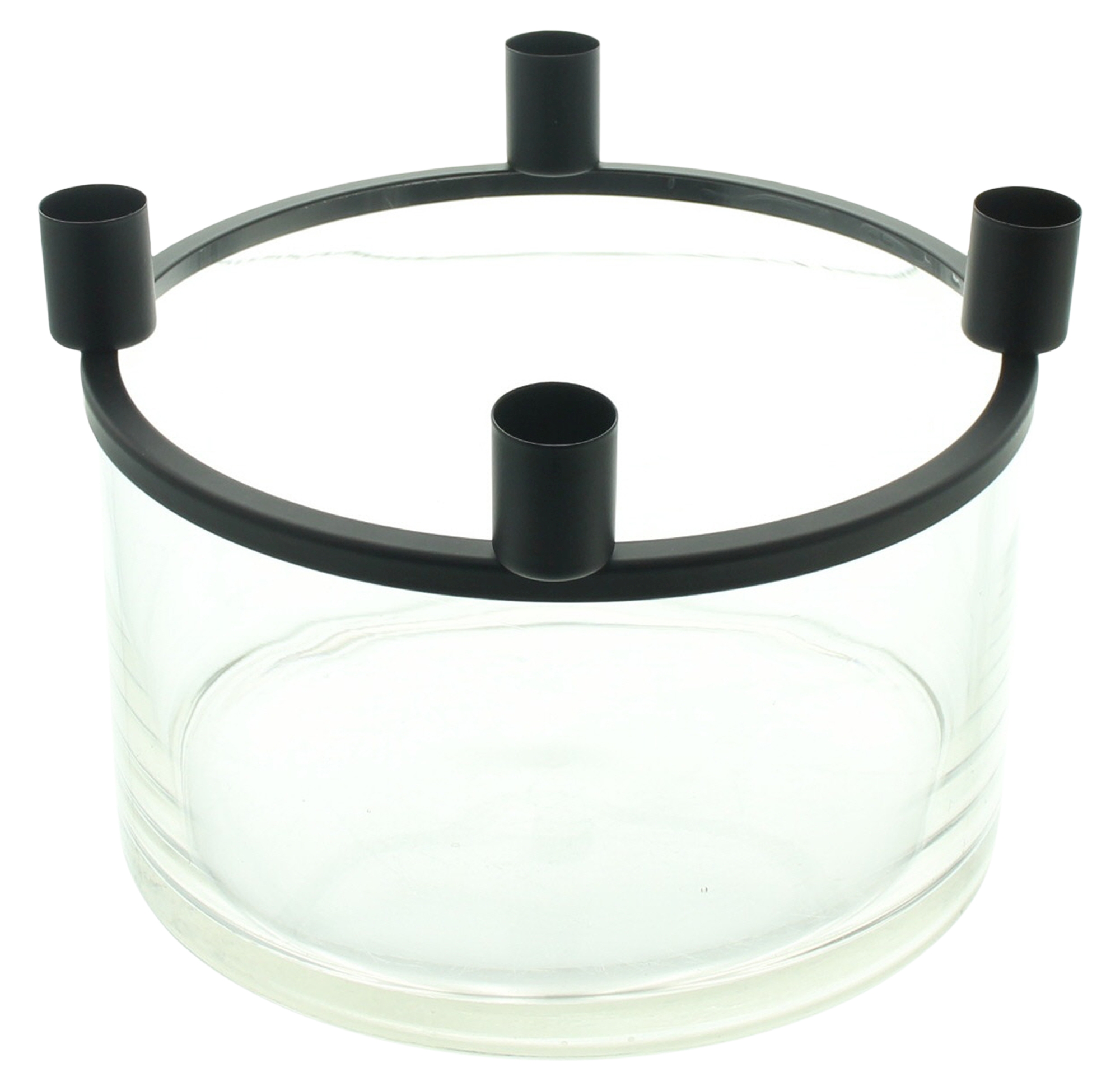 Acheter Coupe "Clear" avec porte-bougie tige  dans la boutique en ligne de Frank Flechtwaren pour Bougeoirs
