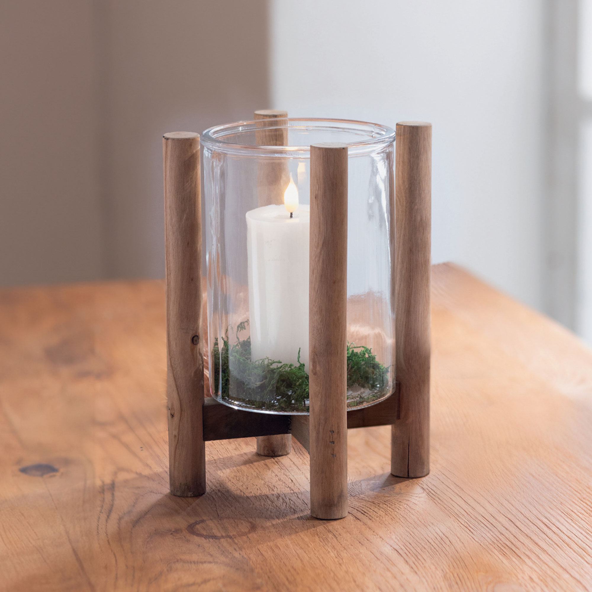 Acheter Photophore "cadre en bois"  dans la boutique en ligne de Frank Flechtwaren