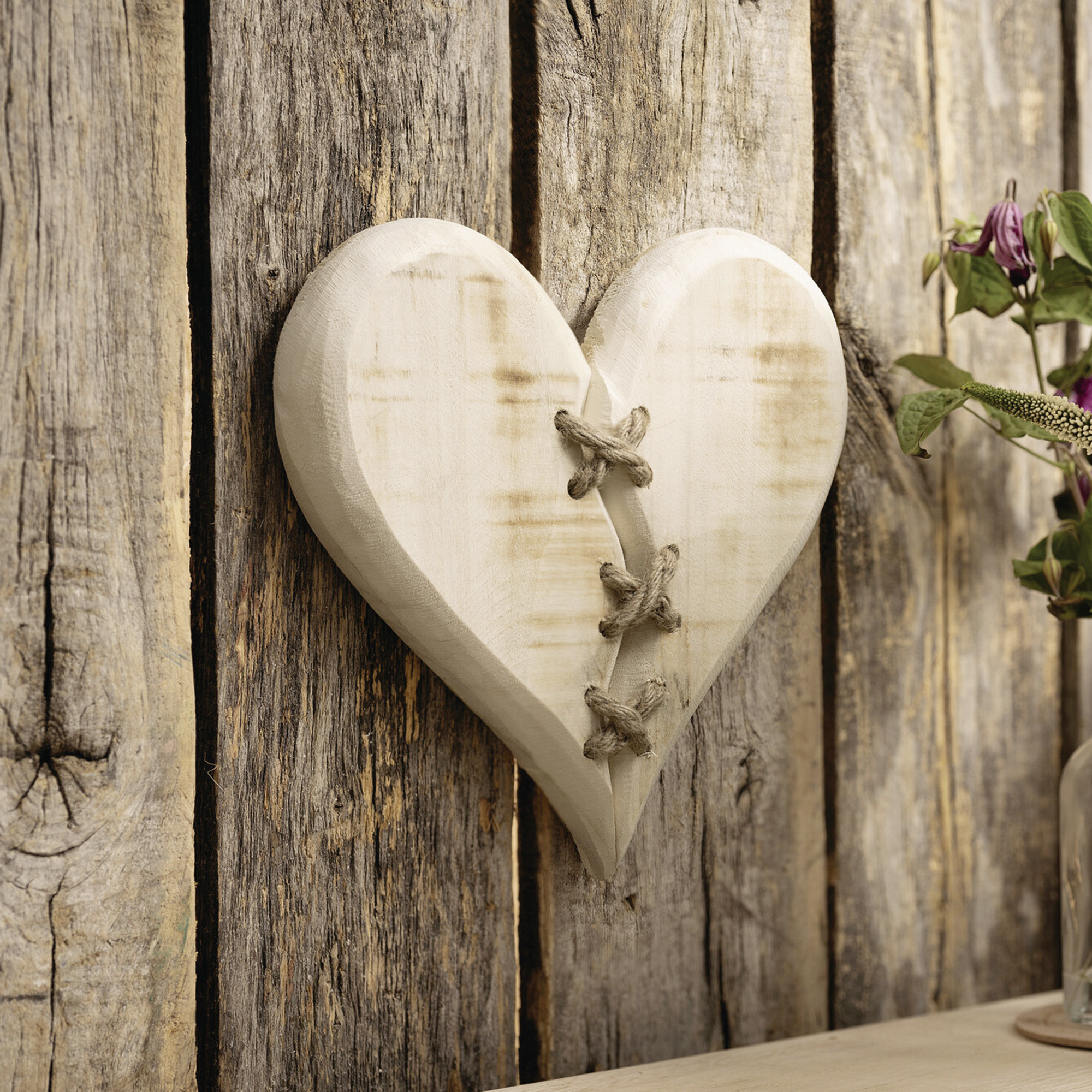Acheter Suspension "coeur rustique"  dans la boutique en ligne de Frank Flechtwaren