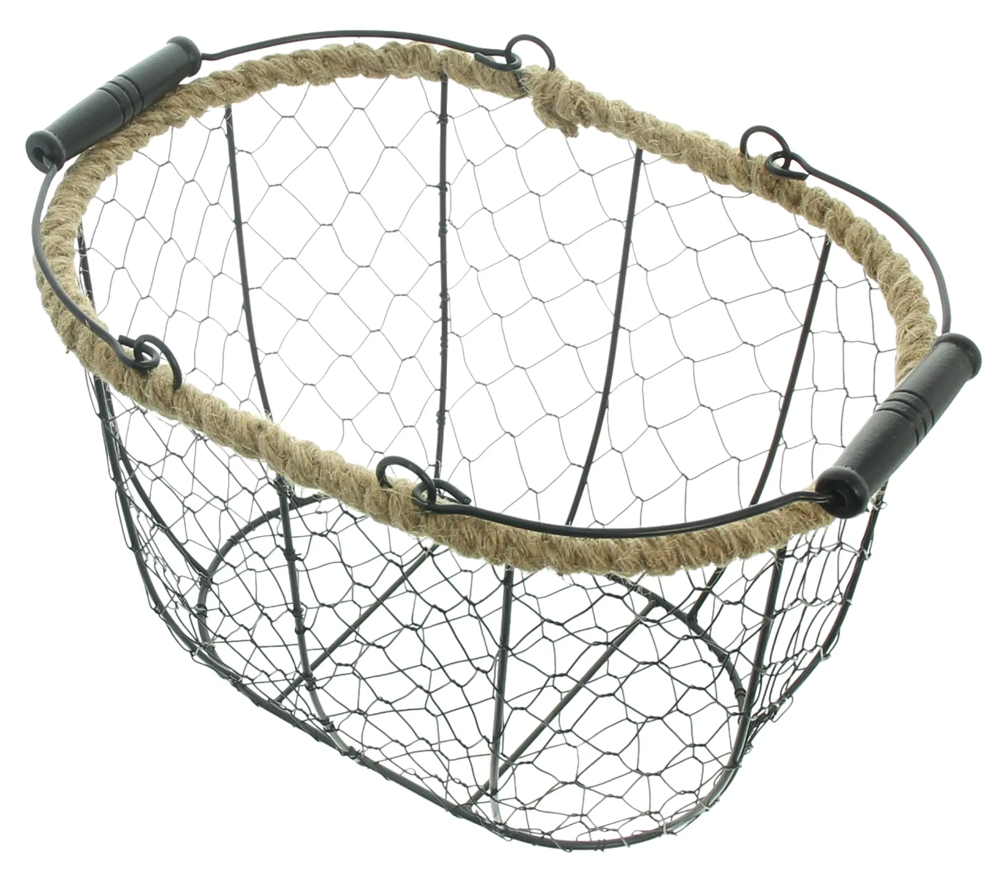 Acheter Panier fil de fer "corde de jute"  dans la boutique en ligne de Frank Flechtwaren pour Paniers à repassage