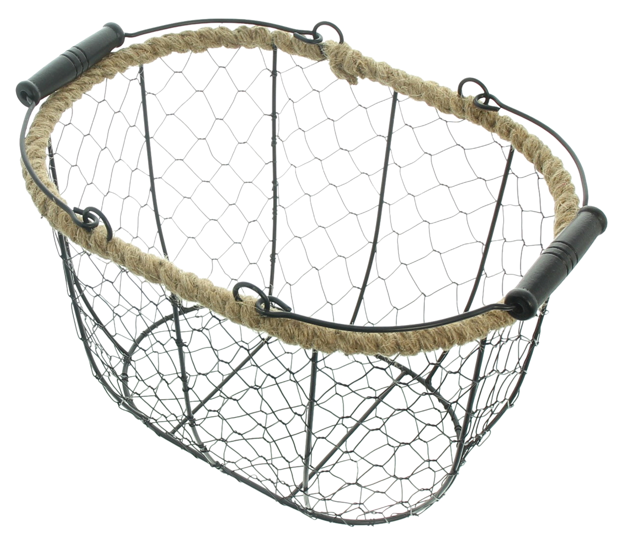 Acheter Panier fil de fer "corde de jute"  dans la boutique en ligne de Frank Flechtwaren pour Nouvel arrivage