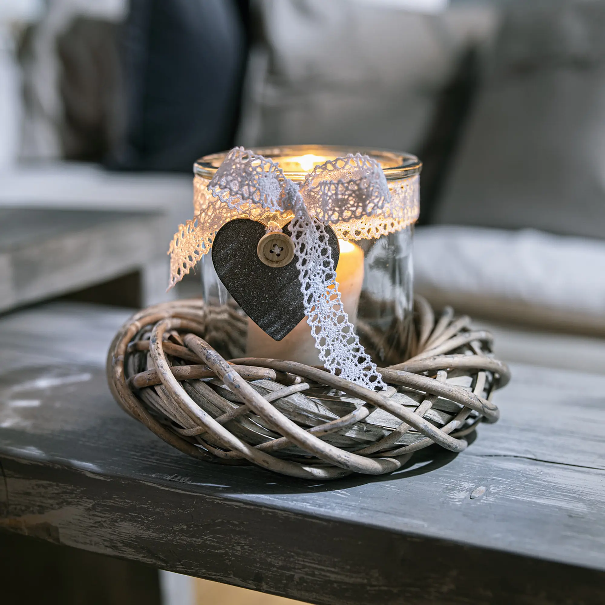 Acheter Lumignon "couronne d'osier", 2 éléments.  dans la boutique en ligne de Frank Flechtwaren
