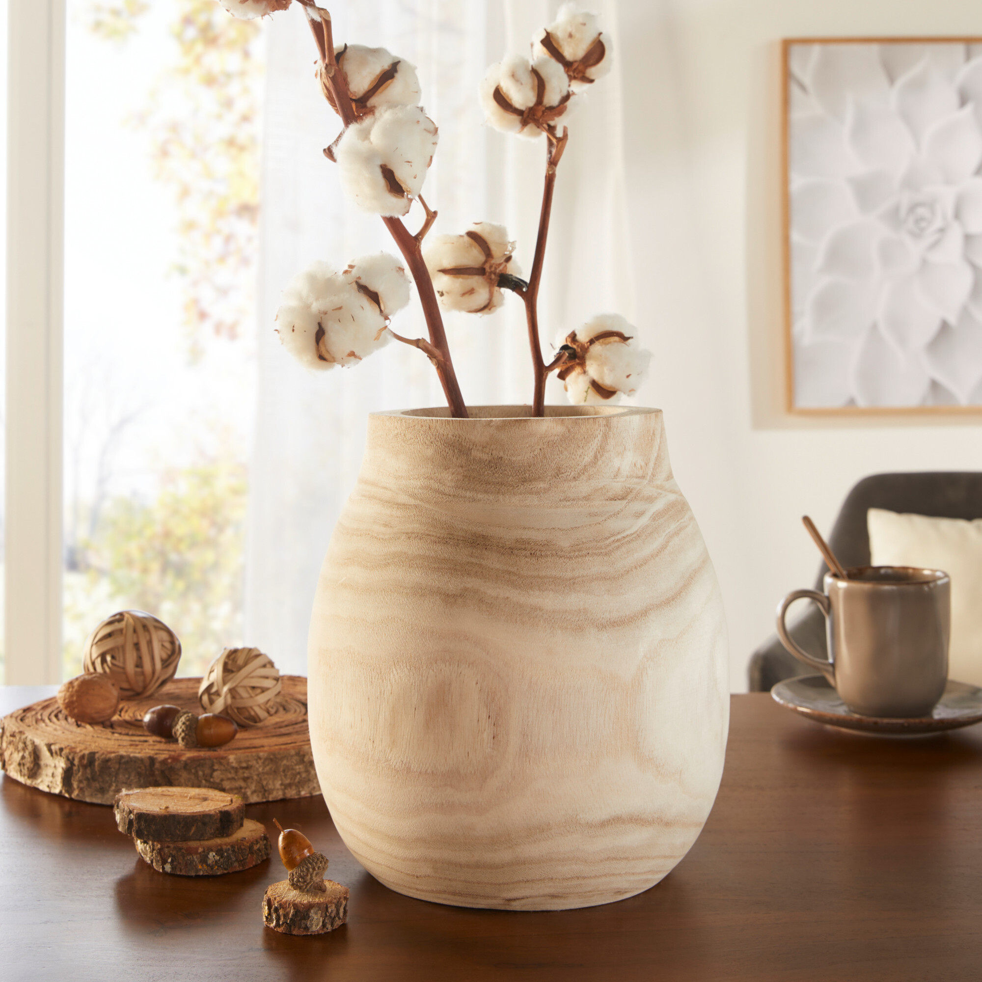 Acheter Vase de décoration "bois"  dans la boutique en ligne de Frank Flechtwaren