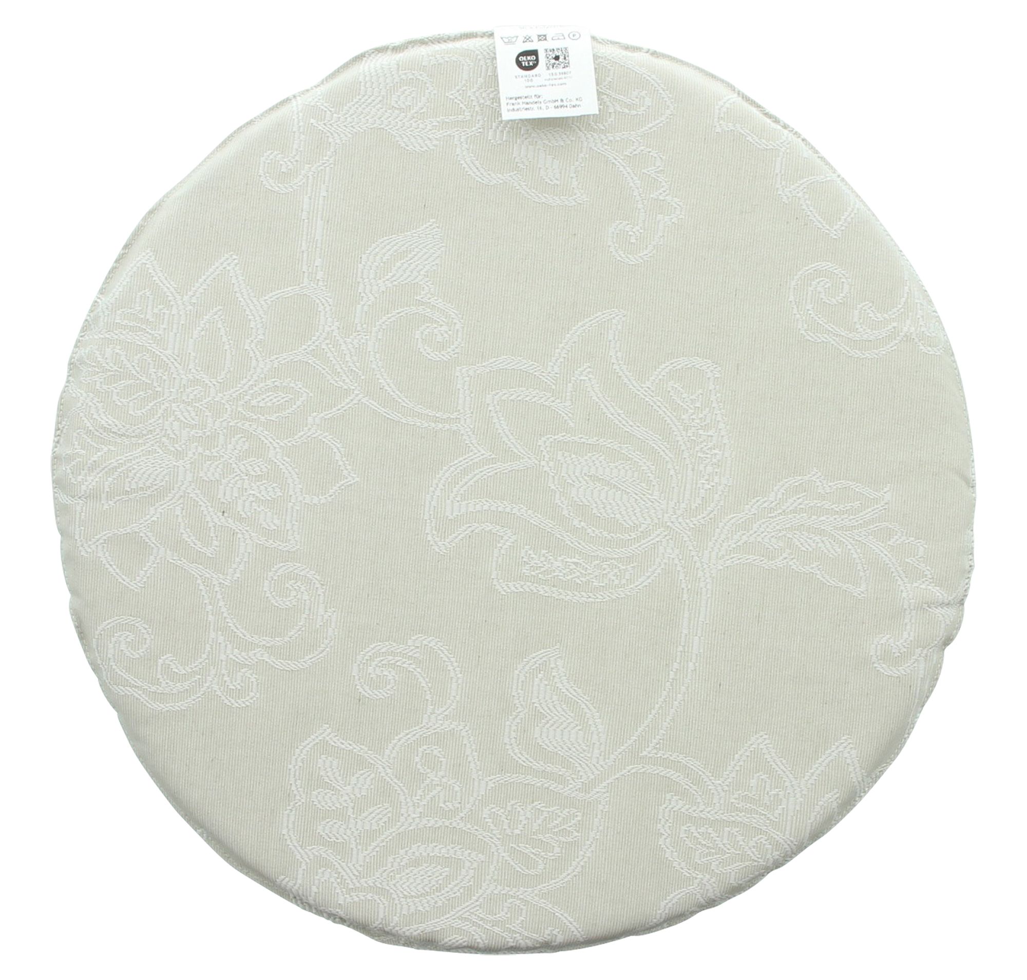 Acheter Galette de chaise ronde "romantique"  dans la boutique en ligne de Frank Flechtwaren pour Coussins de chaise