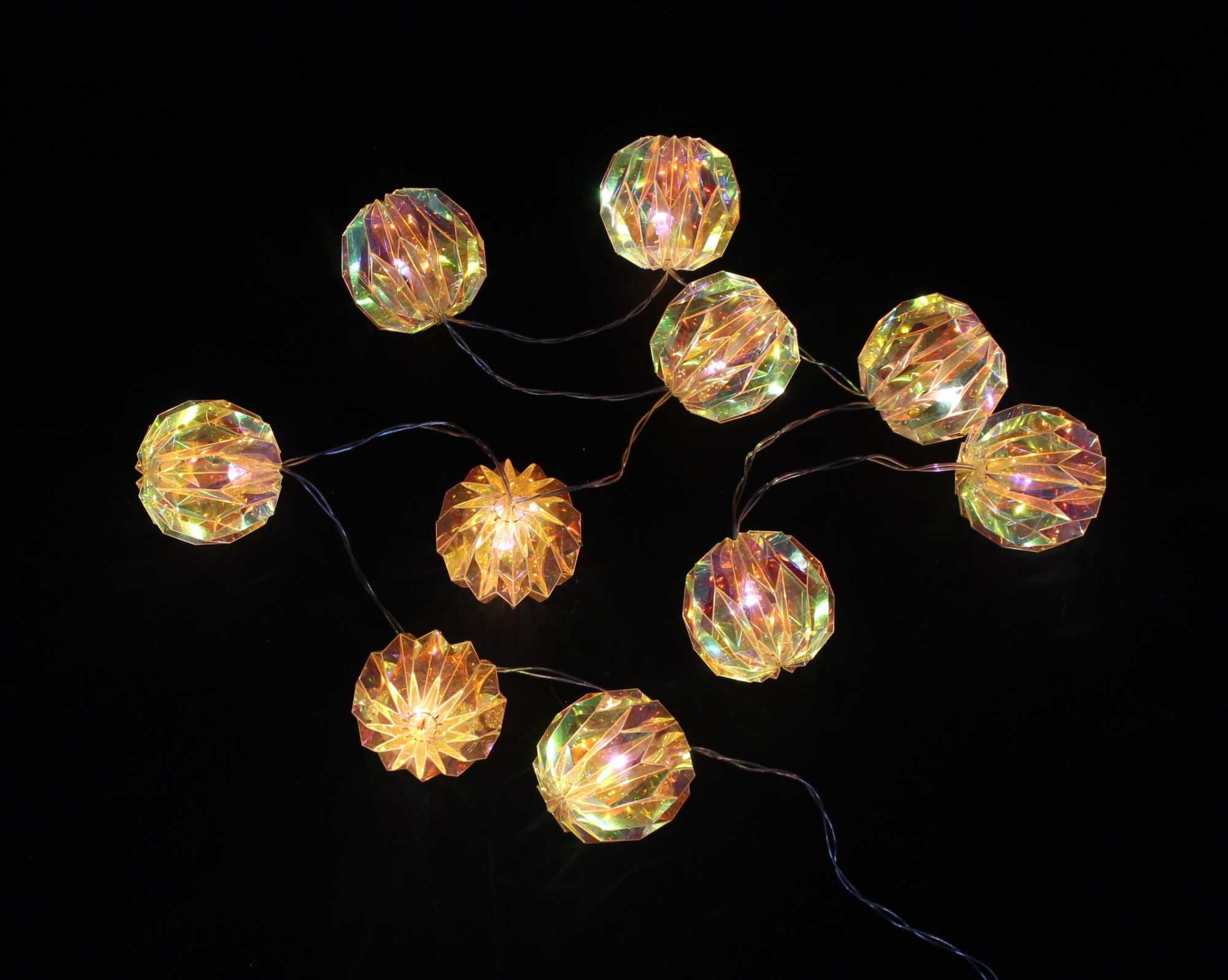 Acheter Guirlande LED "Rainbow-Balls"  dans la boutique en ligne de Frank Flechtwaren pour Guirlandes lumineuses LED