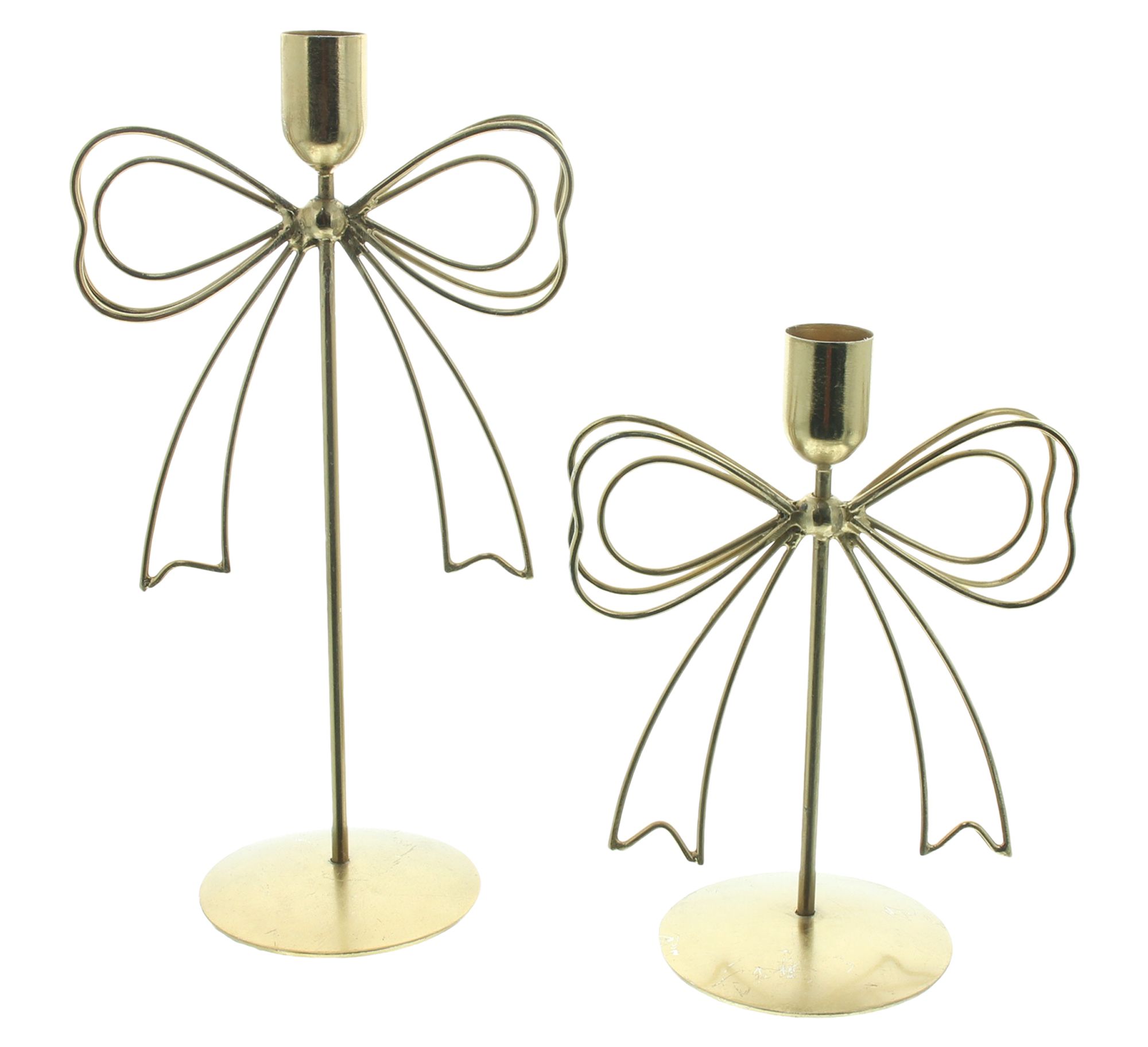 Acheter Bougeoirs « Schleife », lot de 2 dans la boutique en ligne de Frank Flechtwaren pour Bougeoirs