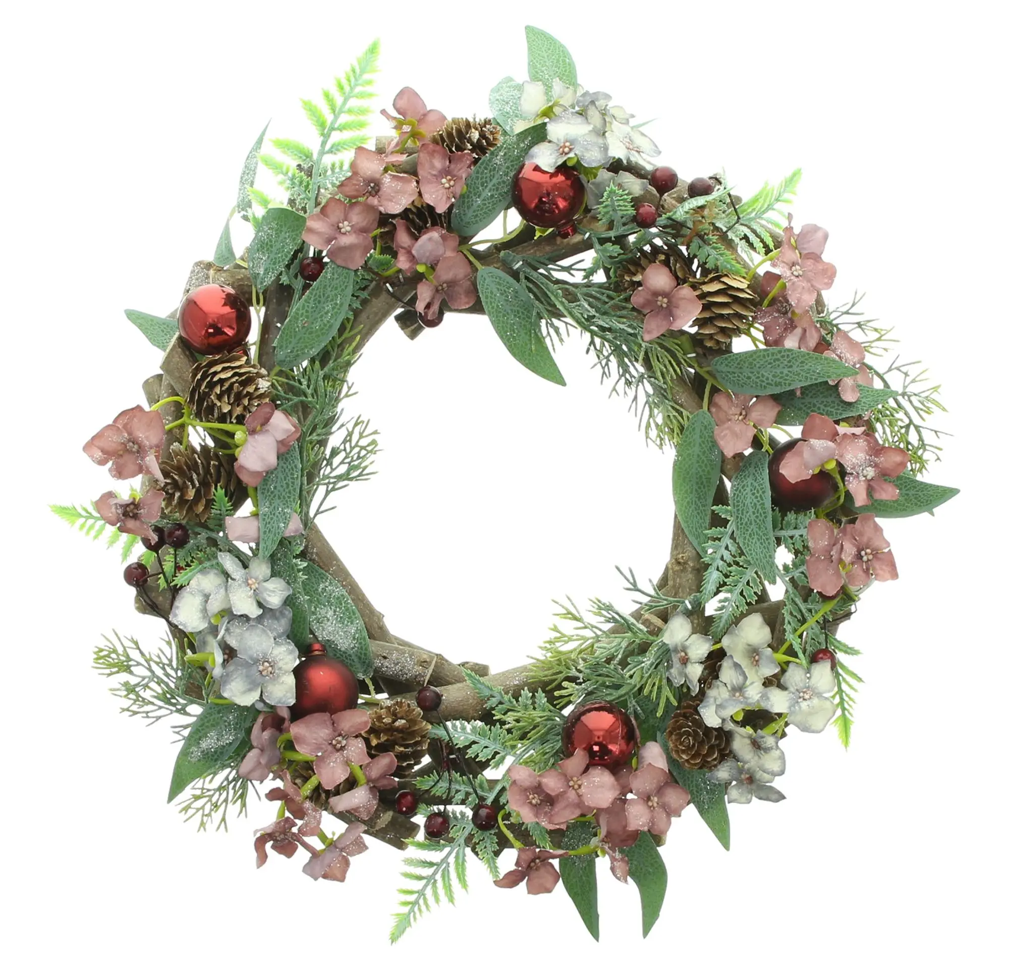 Acheter Couronne « Winter Blossom » dans la boutique en ligne de Frank Flechtwaren pour Couronnes de Noël