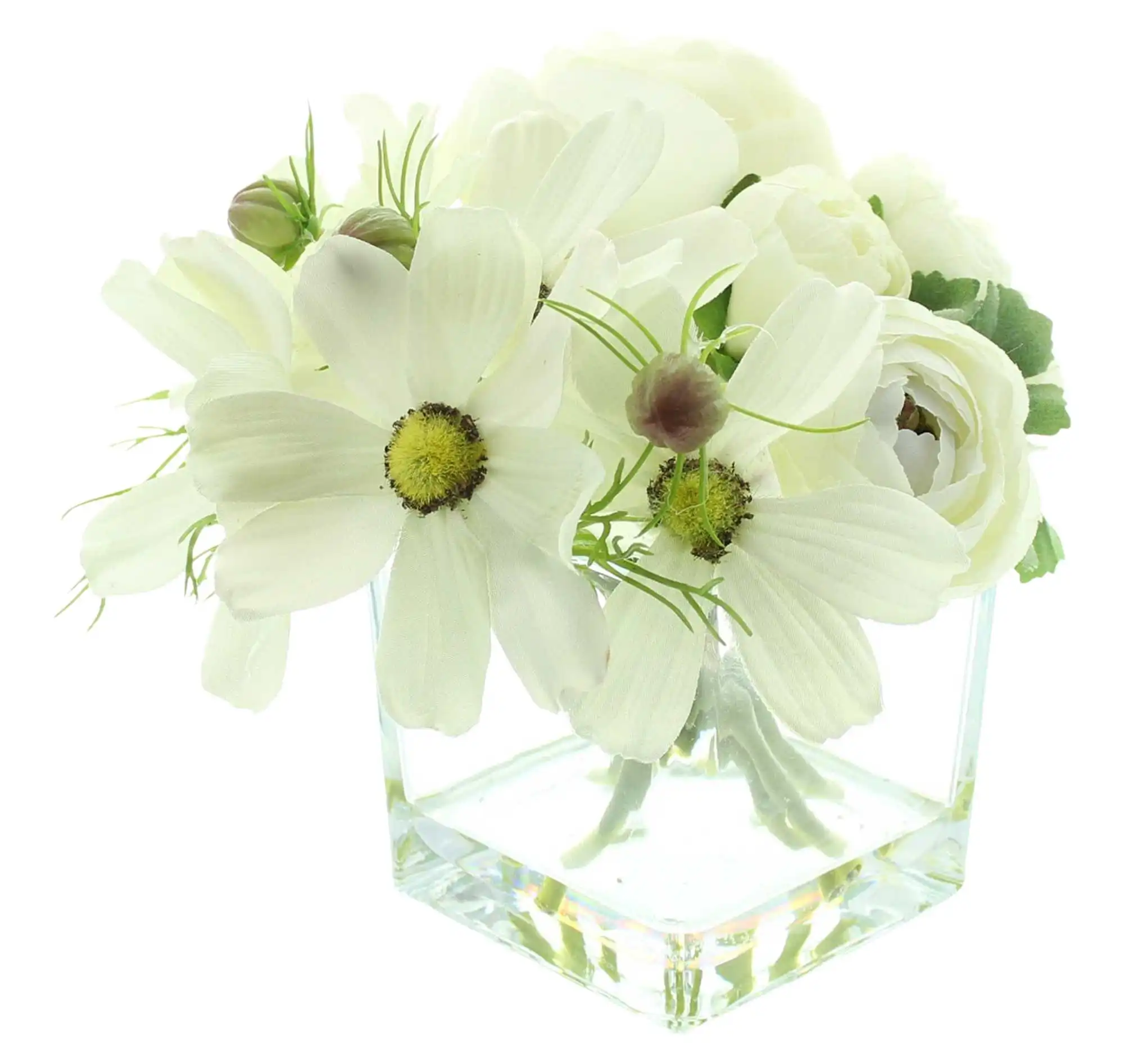Acheter Vase décoratif "fleurs blanches"  dans la boutique en ligne de Frank Flechtwaren pour Pâques