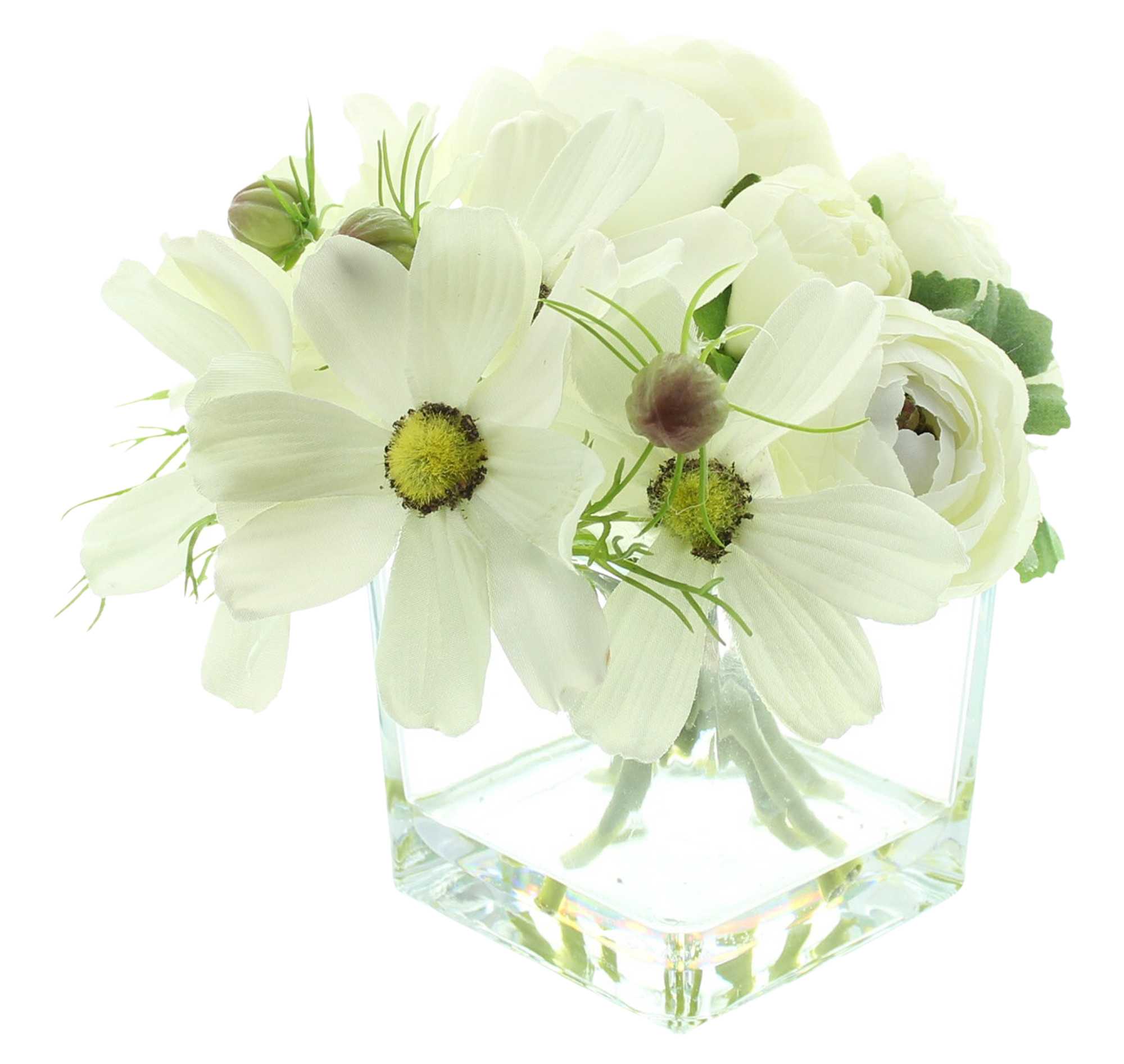 Acheter Vase décoratif "fleurs blanches"  dans la boutique en ligne de Frank Flechtwaren pour Pâques