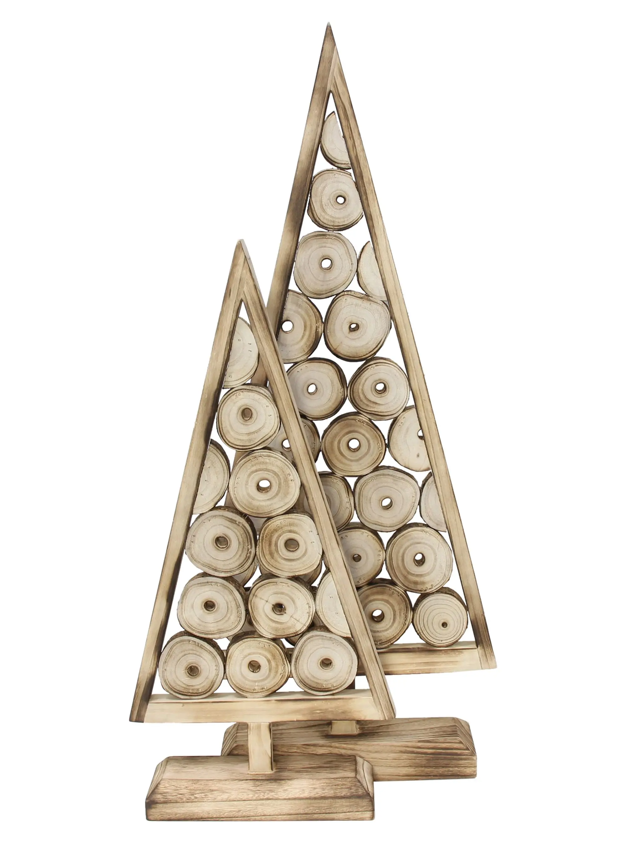 Acheter Lot de 2 décorations en bois "Sapin"  dans la boutique en ligne de Frank Flechtwaren pour Sapins