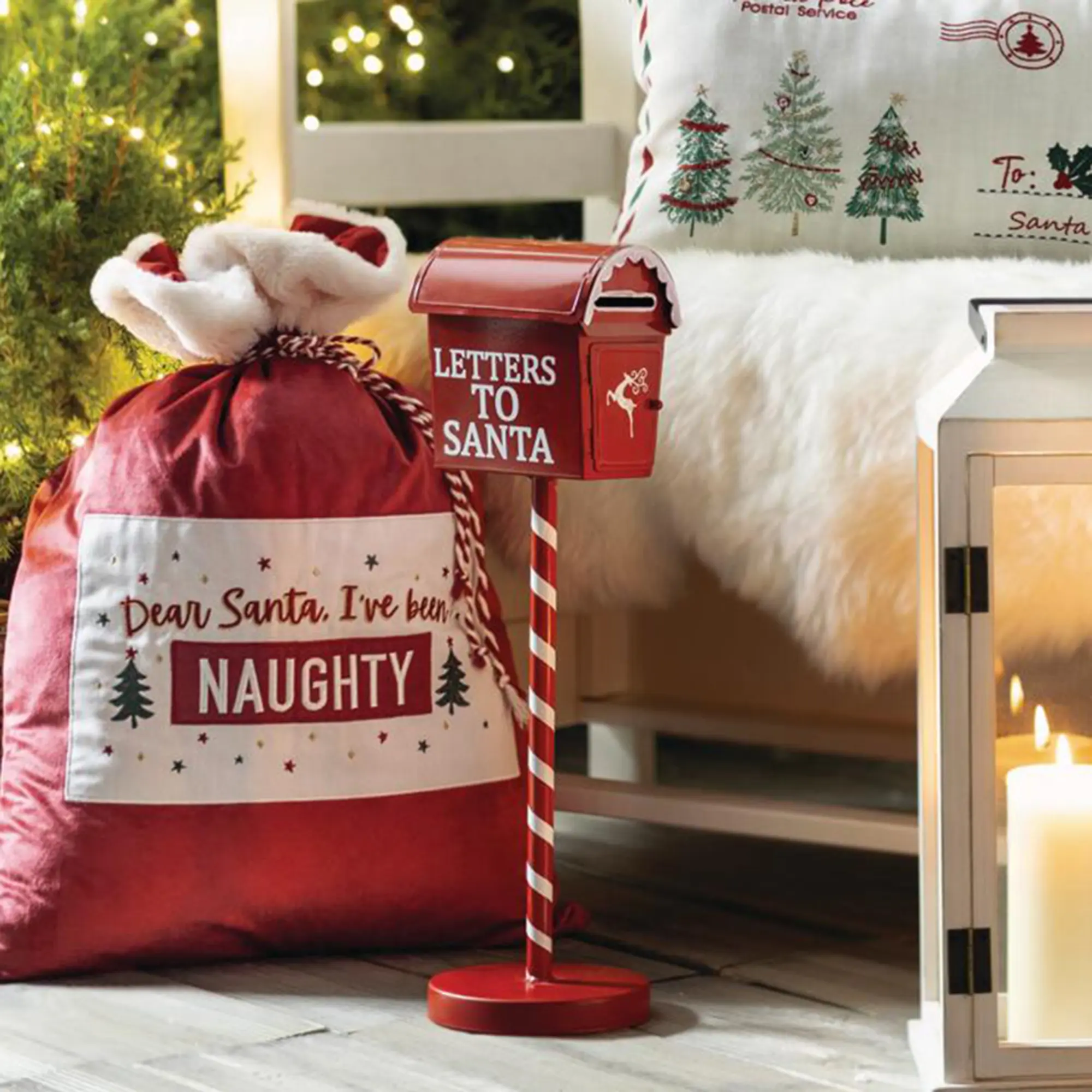 Acheter Boîte aux lettres décorative « Letters to Santa » dans la boutique en ligne de Frank Flechtwaren