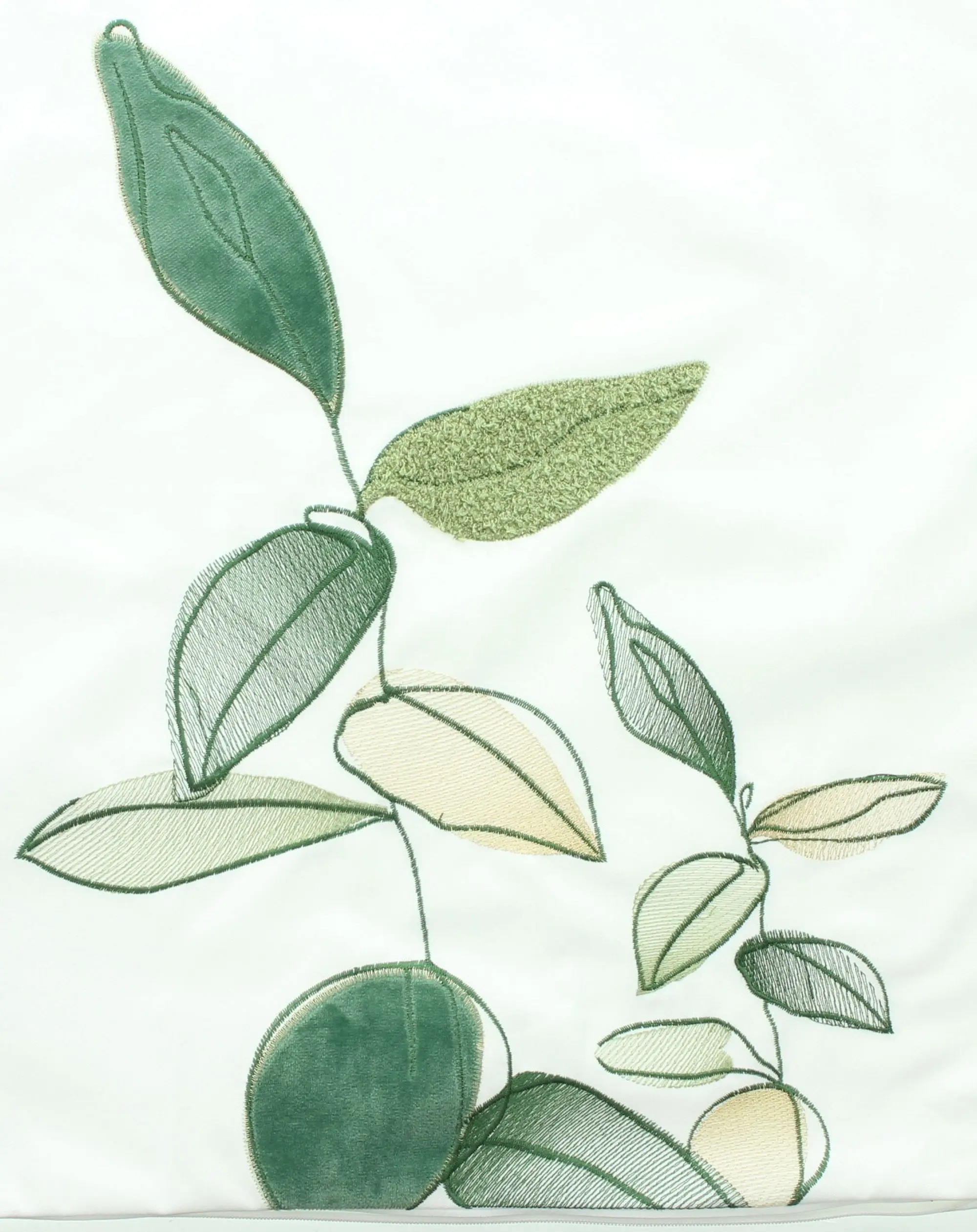 Acheter Housse de coussin "feuilles"  dans la boutique en ligne de Frank Flechtwaren pour Remplissages