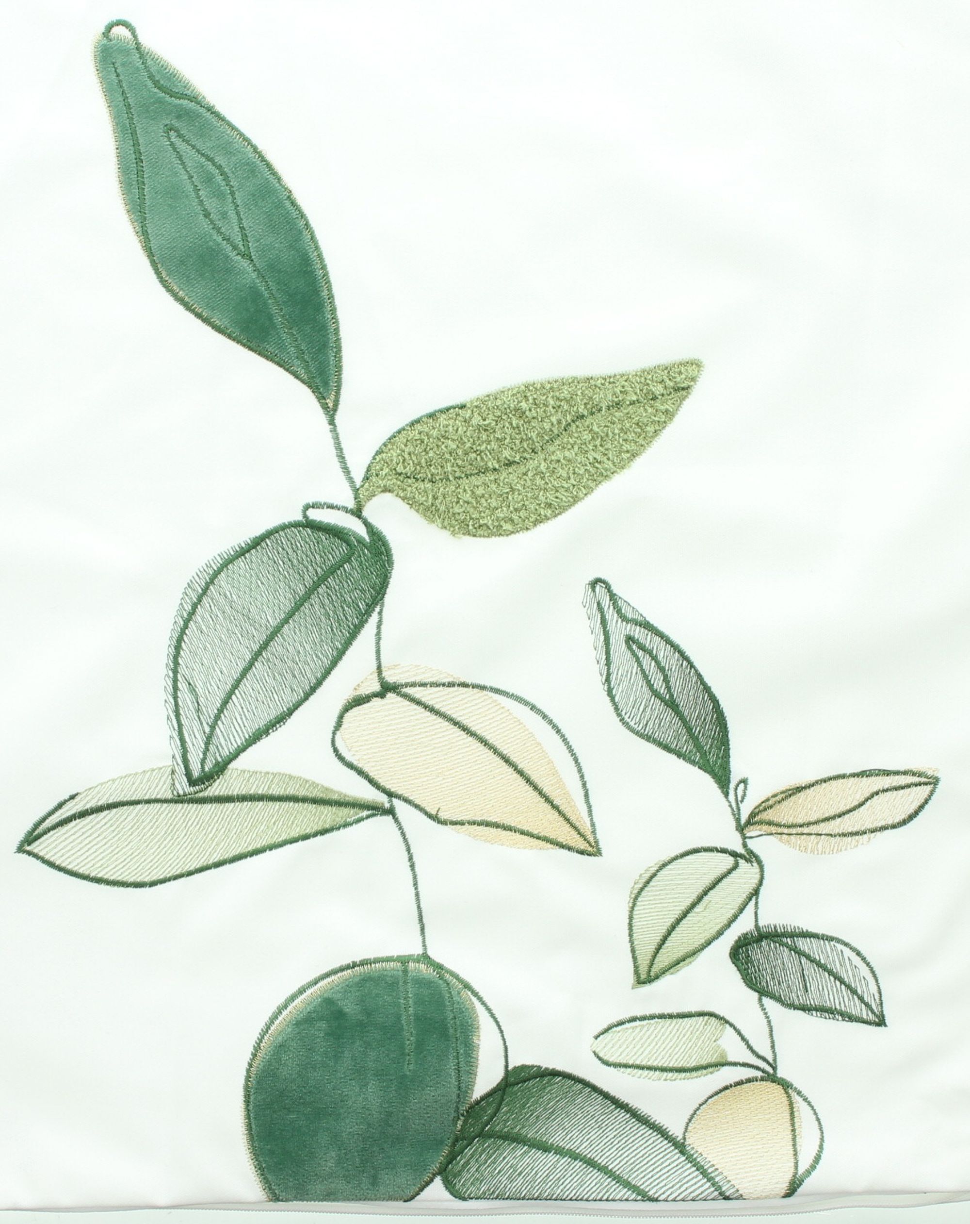 Acheter Housse de coussin "feuilles"  dans la boutique en ligne de Frank Flechtwaren pour Remplissages