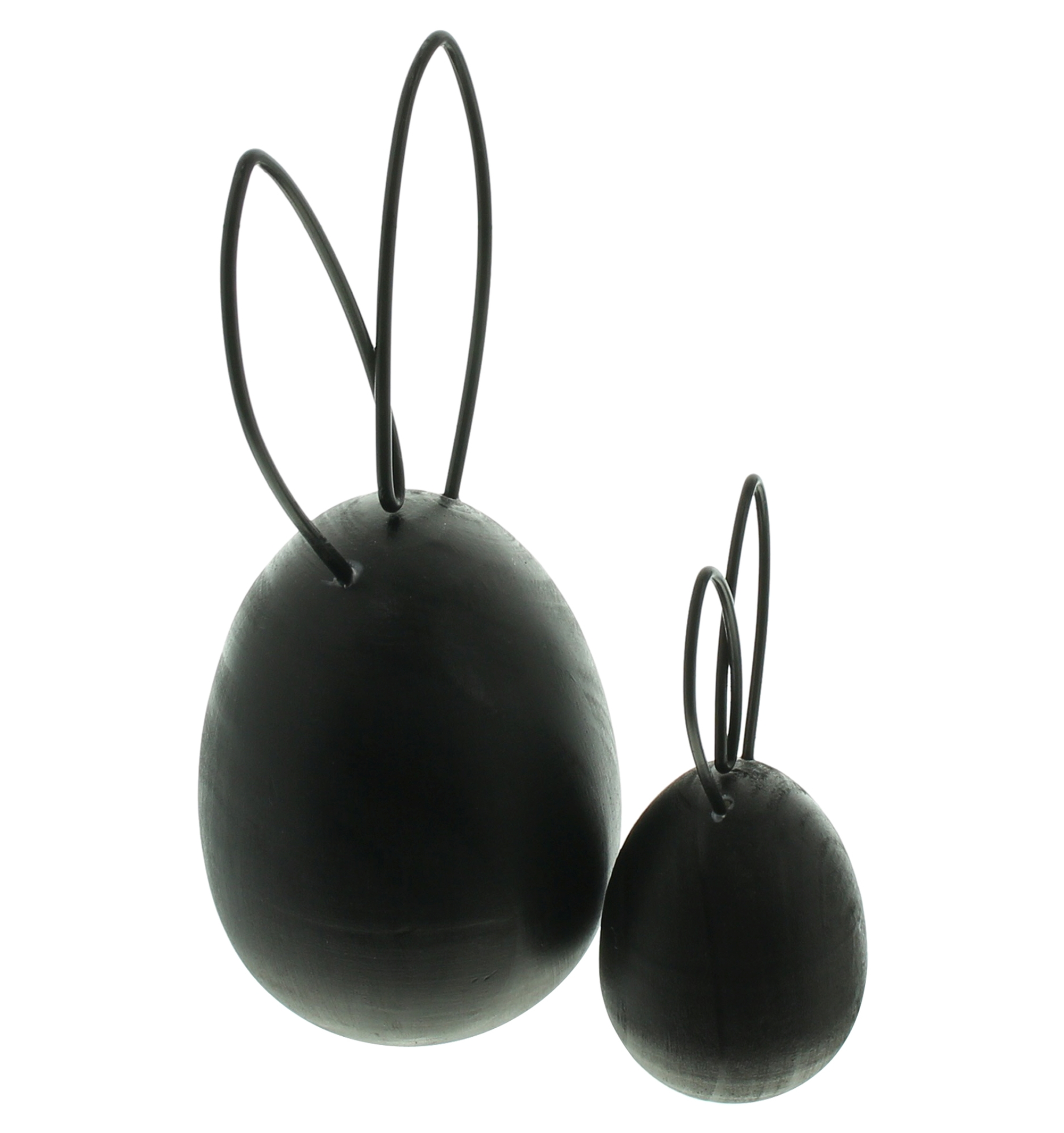 Acheter Lot de 2 lapins "Black"  dans la boutique en ligne de Frank Flechtwaren pour Lapin &amp; co
