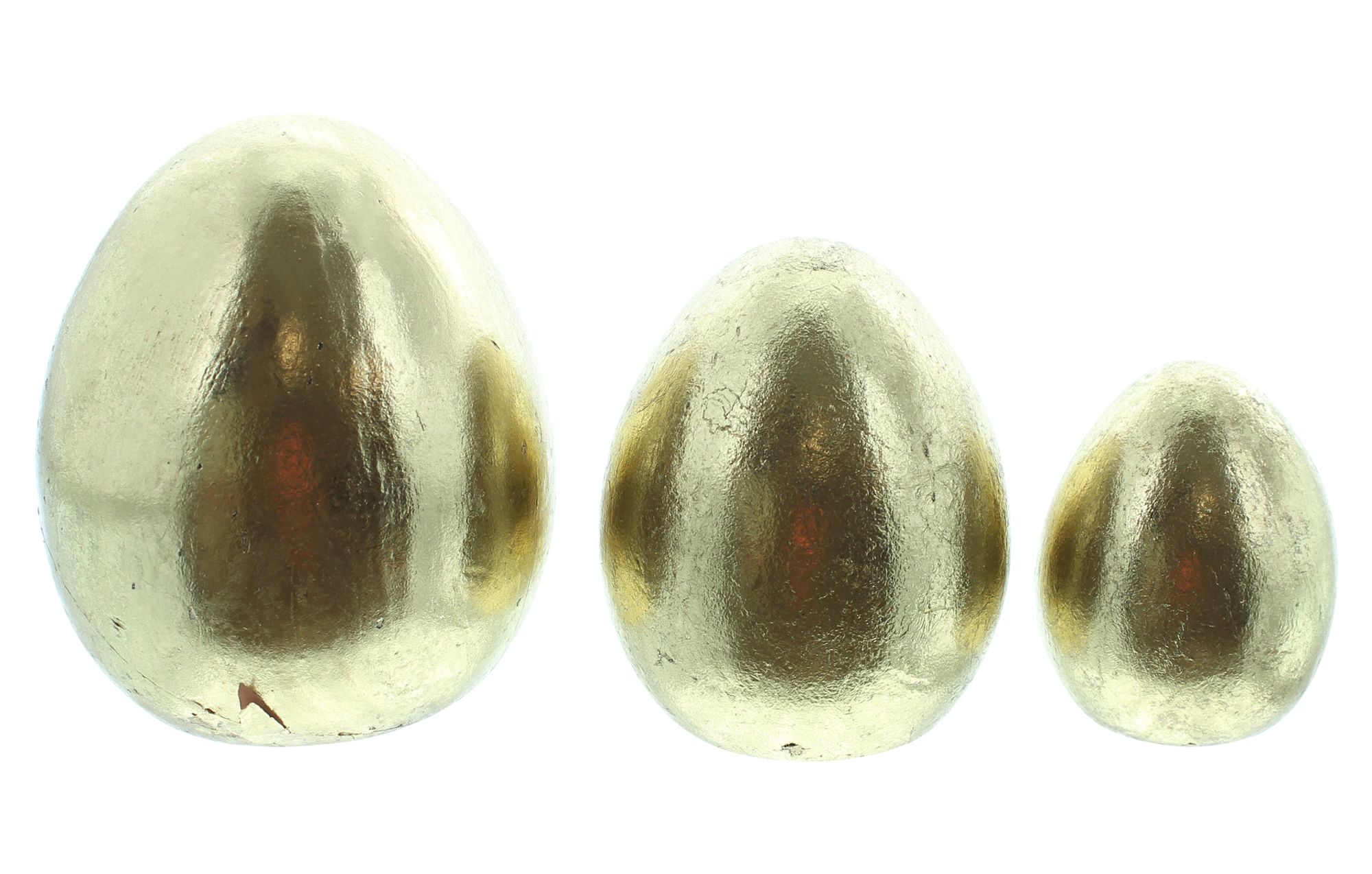 Acheter Lot de 3 oeufs de Pâques "doré"  dans la boutique en ligne de Frank Flechtwaren pour Oeufs Pâques