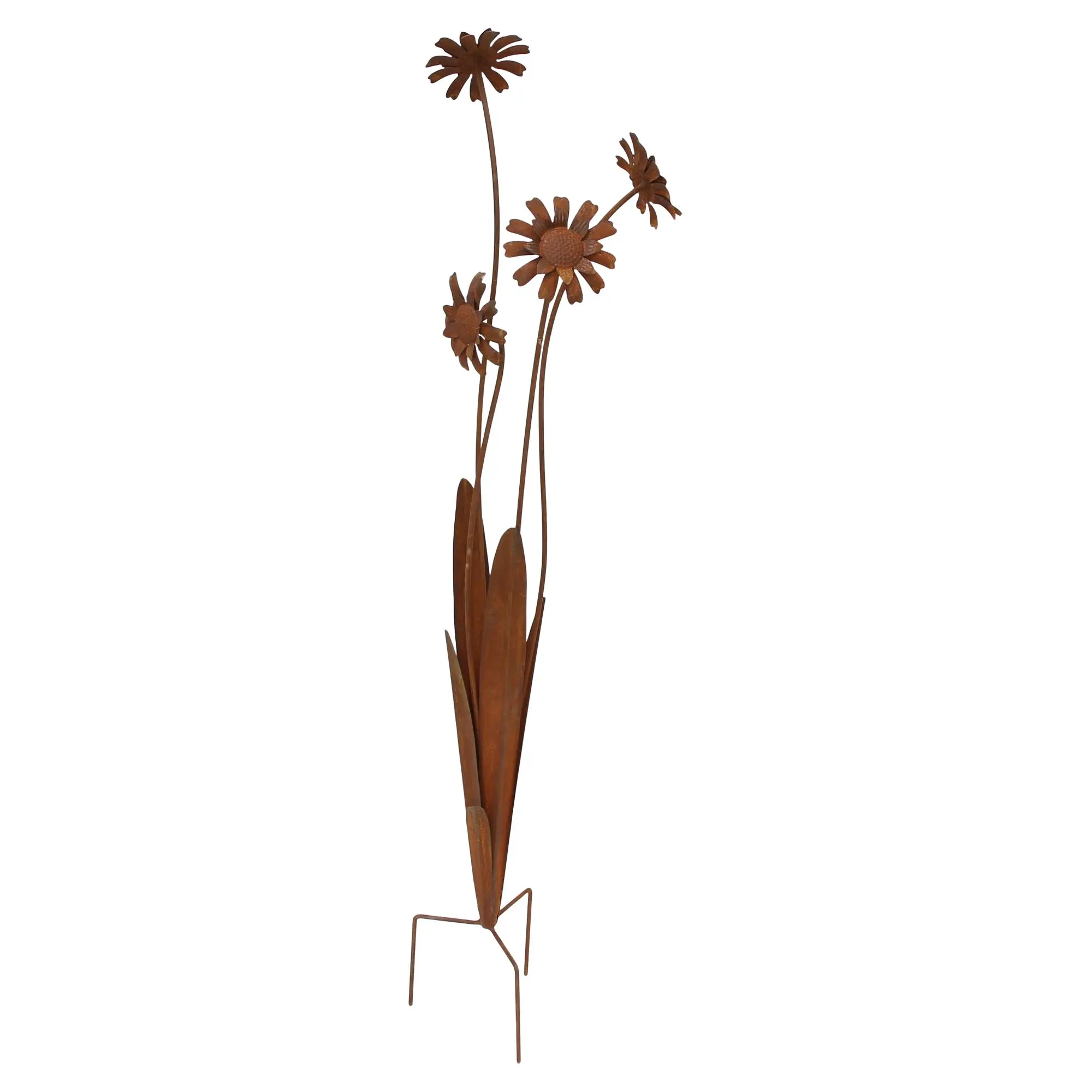 Acheter Pic de jardin "fleurs rouillées"  dans la boutique en ligne de Frank Flechtwaren pour Décoration rouille pour votre jardin