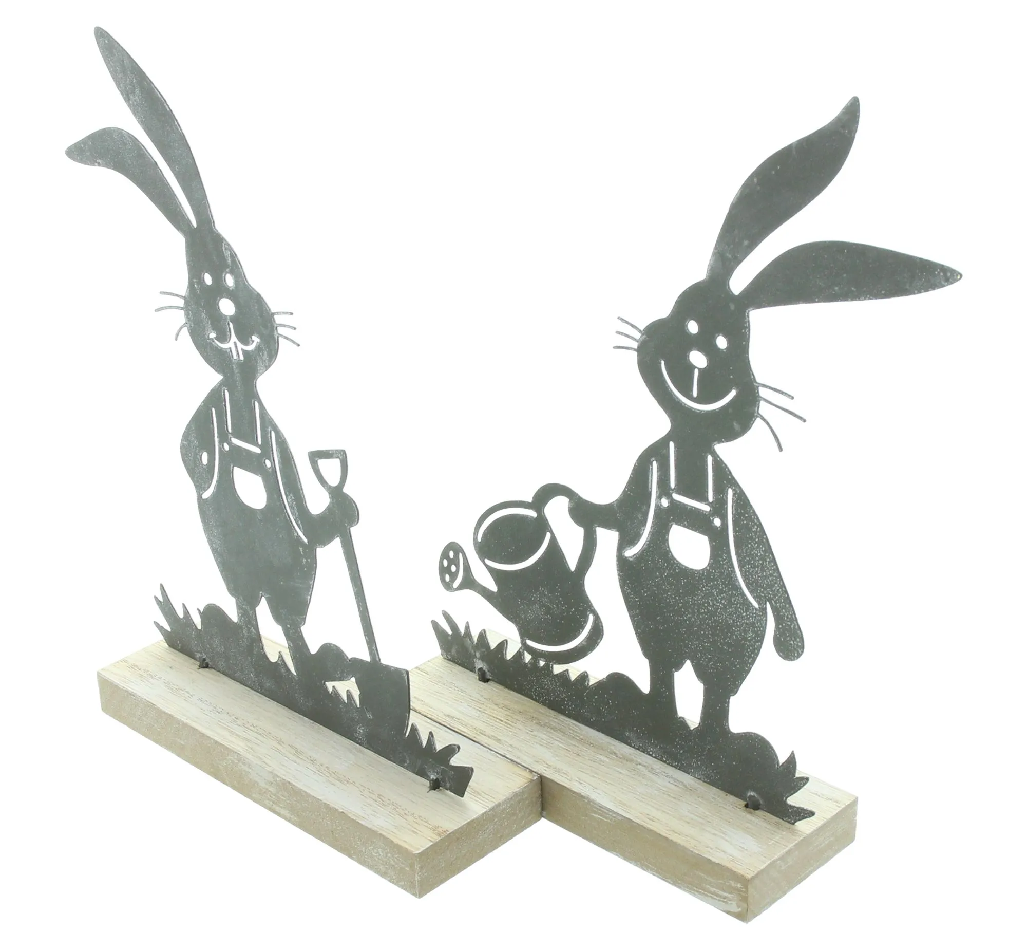 Acheter Lot de 2 lapins "jardinage"  dans la boutique en ligne de Frank Flechtwaren pour Lapin &amp; co