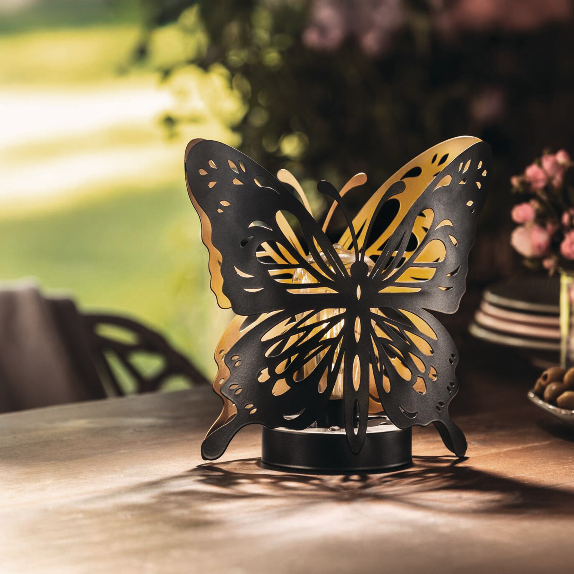 Acheter Déco solaire "papillon  dans la boutique en ligne de Frank Flechtwaren