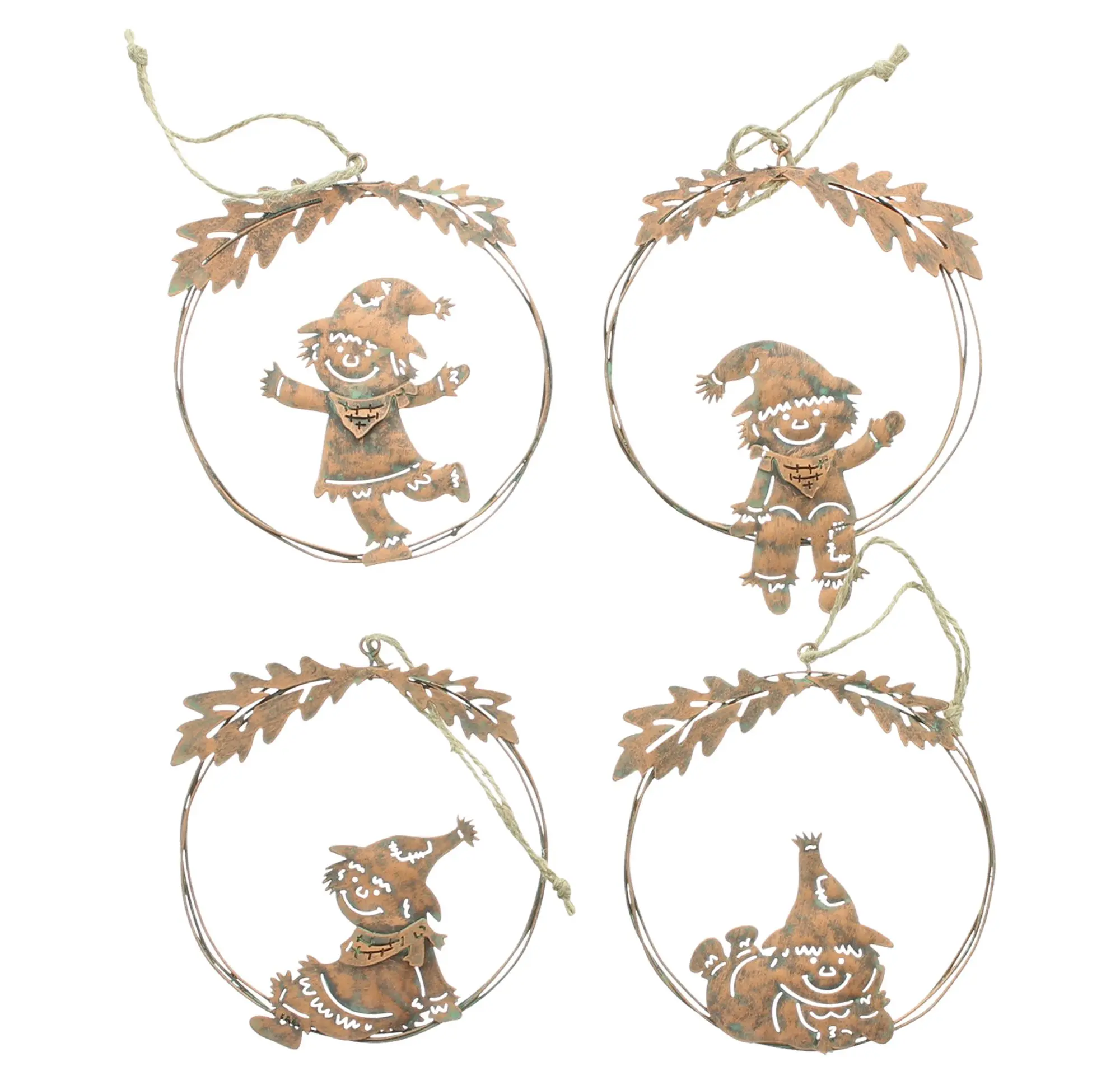 Acheter Lot de 4 suspensions "épouvantail"  dans la boutique en ligne de Frank Flechtwaren pour Décorations à suspendre