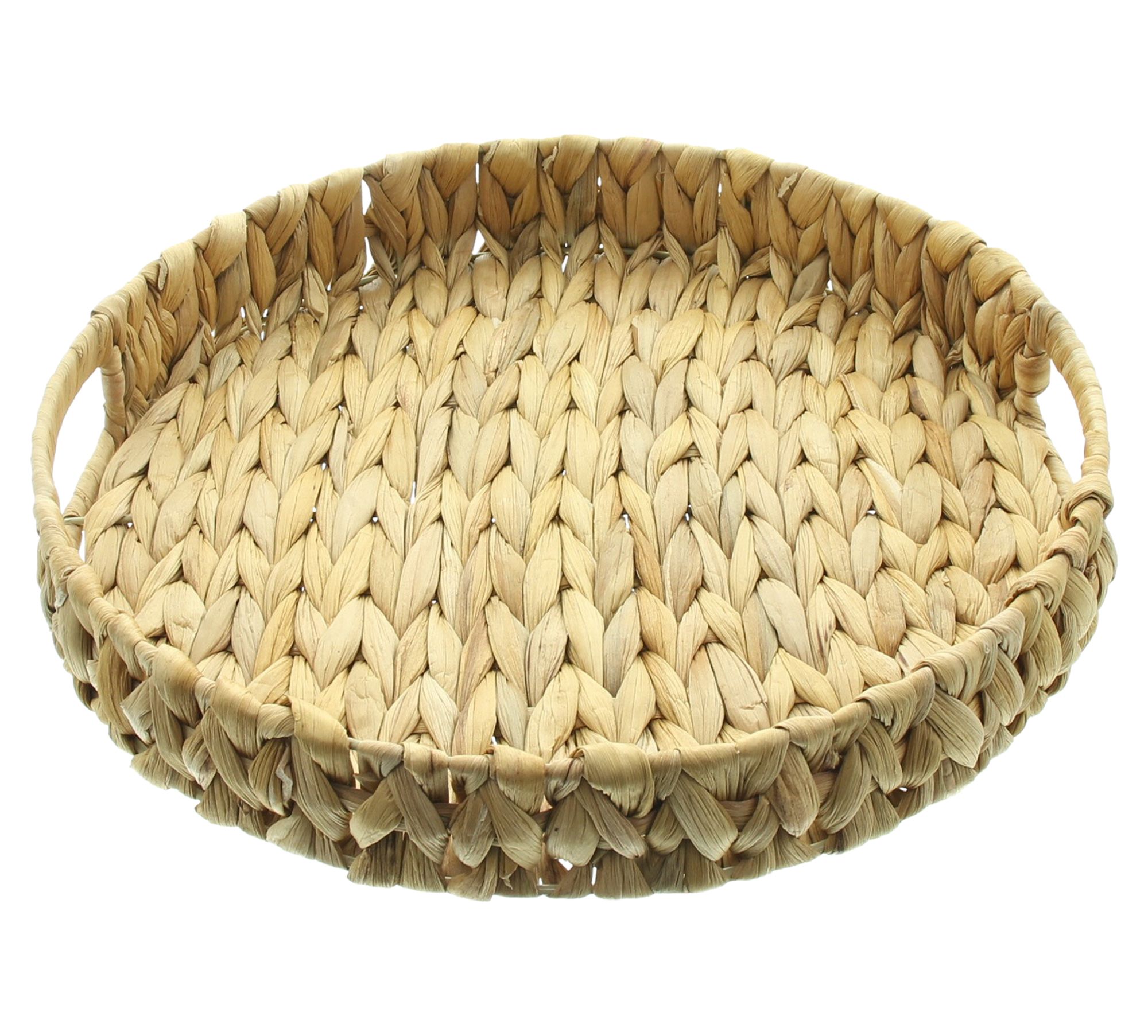 Acheter Plateau "Jacinthe d'eau", rond  dans la boutique en ligne de Frank Flechtwaren pour Matériaux naturels