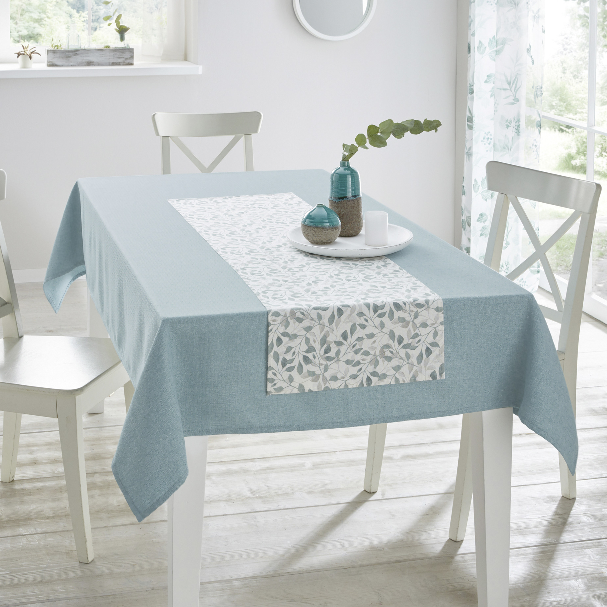 Acheter Nappe de table "turquoise"  dans la boutique en ligne de Frank Flechtwaren