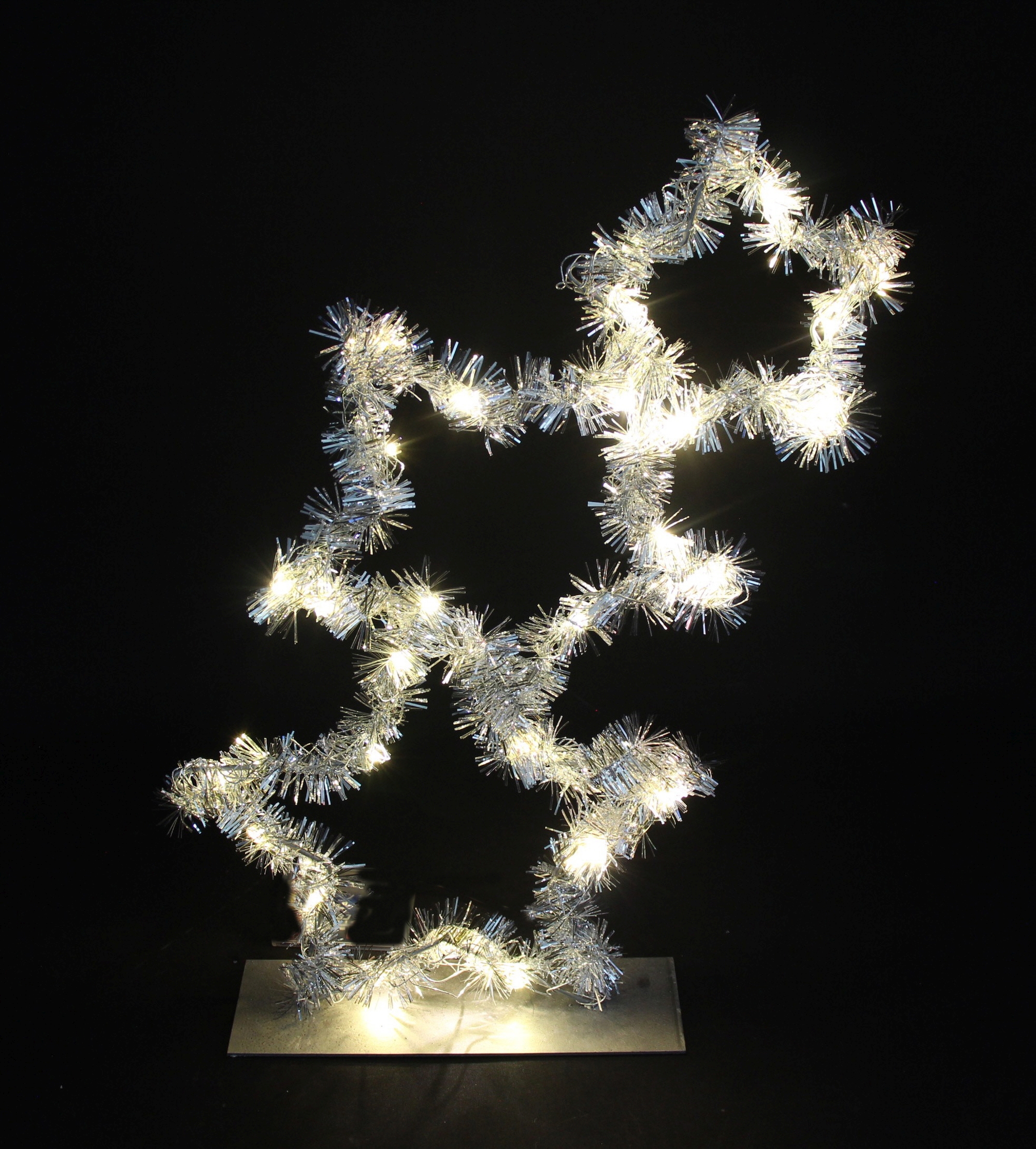 Acheter Étoile LED "scintillement argenté"  dans la boutique en ligne de Frank Flechtwaren pour Étoiles