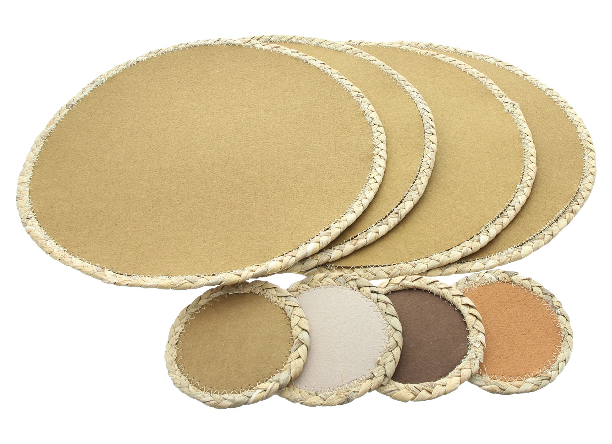 Acheter Lot de 8 sets de table "couleurs naturelles"  dans la boutique en ligne de Frank Flechtwaren pour Automne