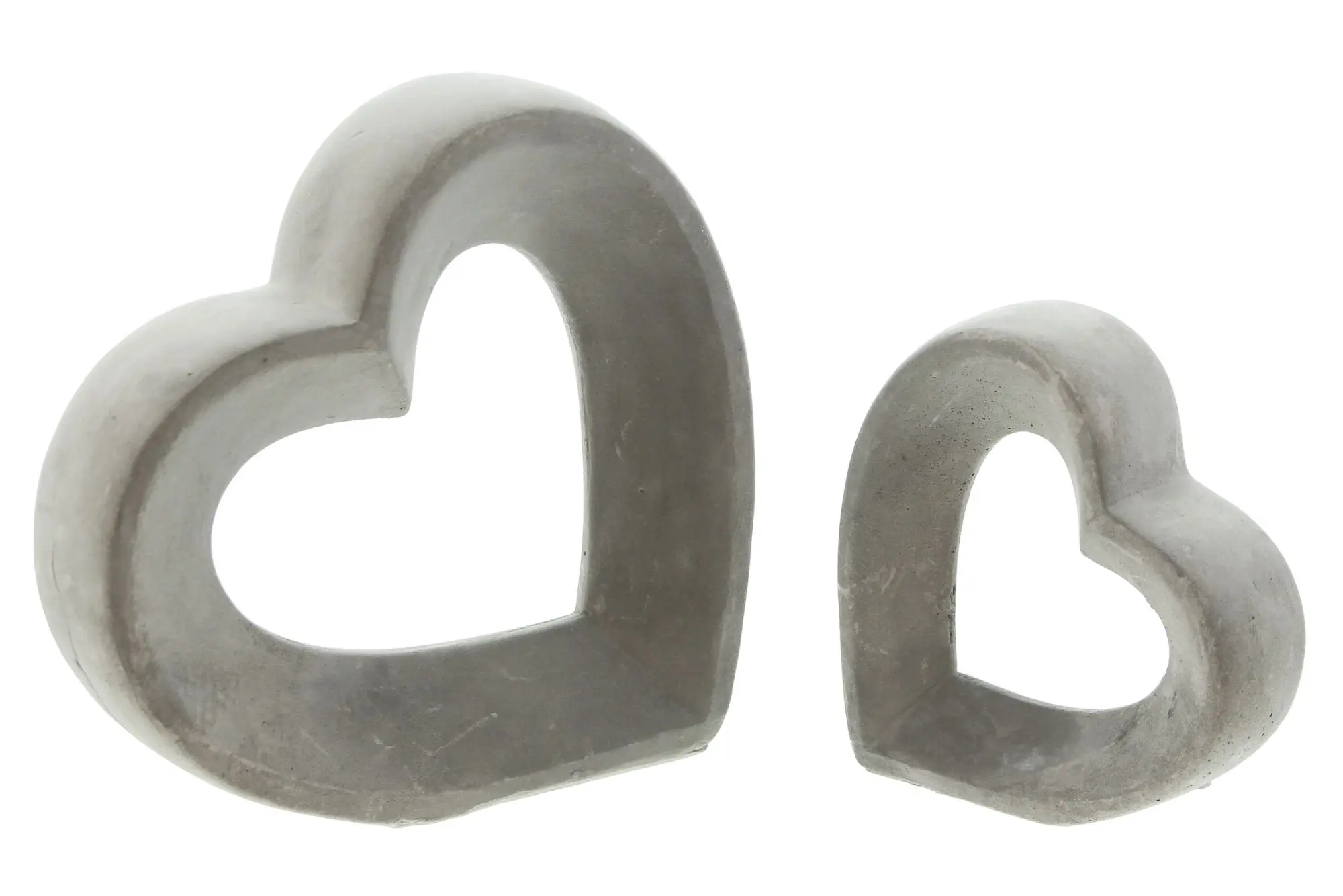 Acheter Lot de 2 cœurs "gris"  dans la boutique en ligne de Frank Flechtwaren pour Coup de coeur