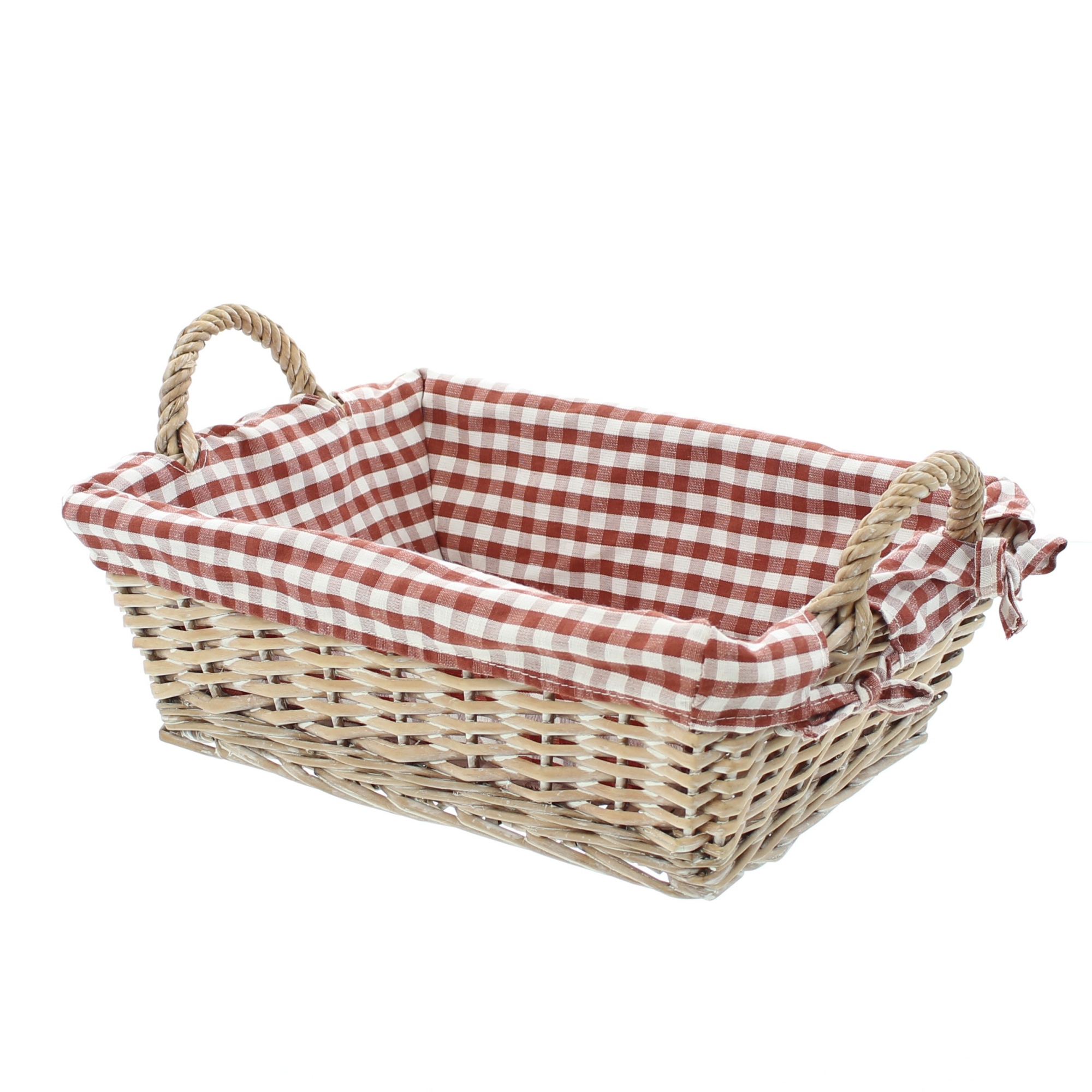 Acheter Corbeille "carreaux", carrée  dans la boutique en ligne de Frank Flechtwaren pour Automne