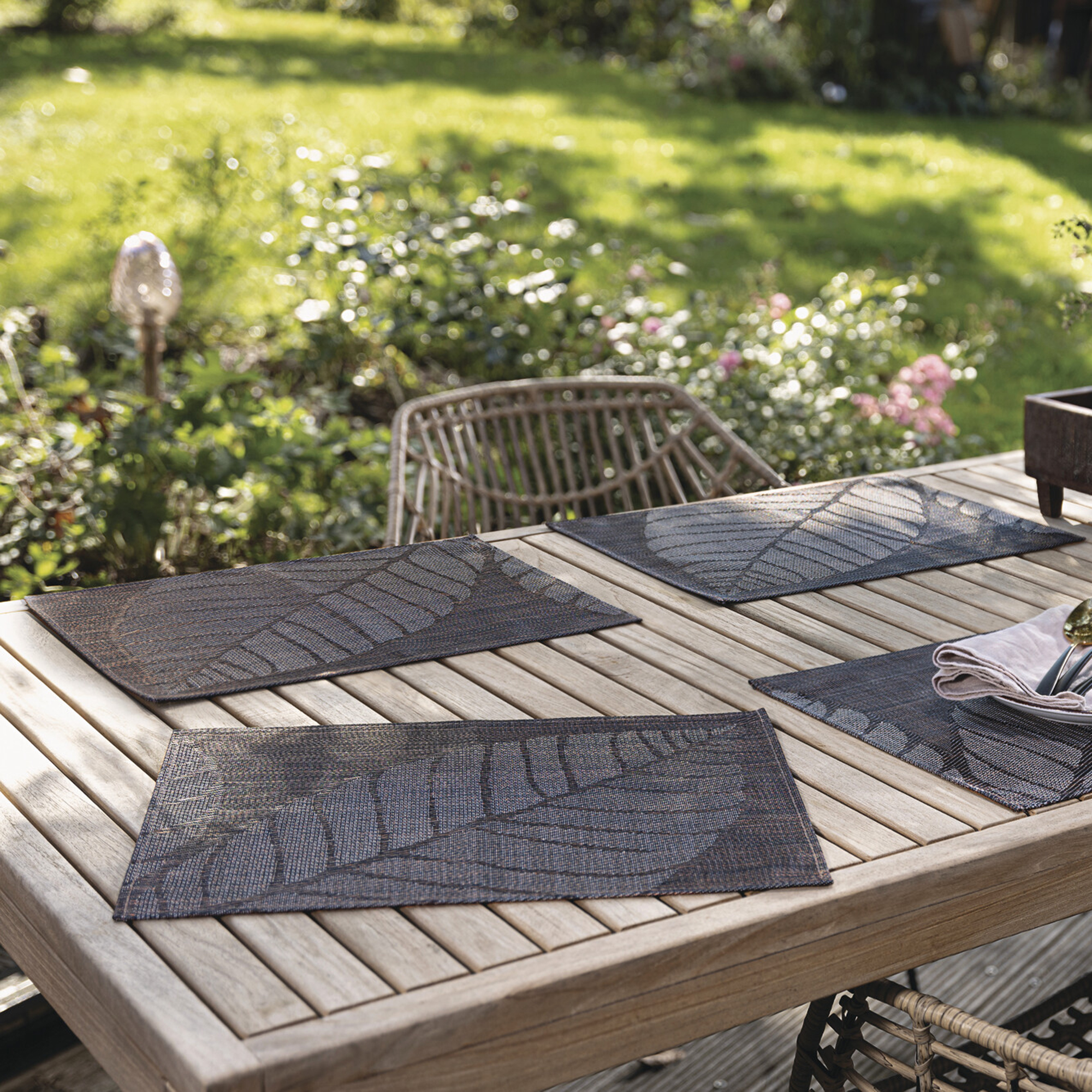 Acheter Lot de 4 sets de table "Leaf"  dans la boutique en ligne de Frank Flechtwaren