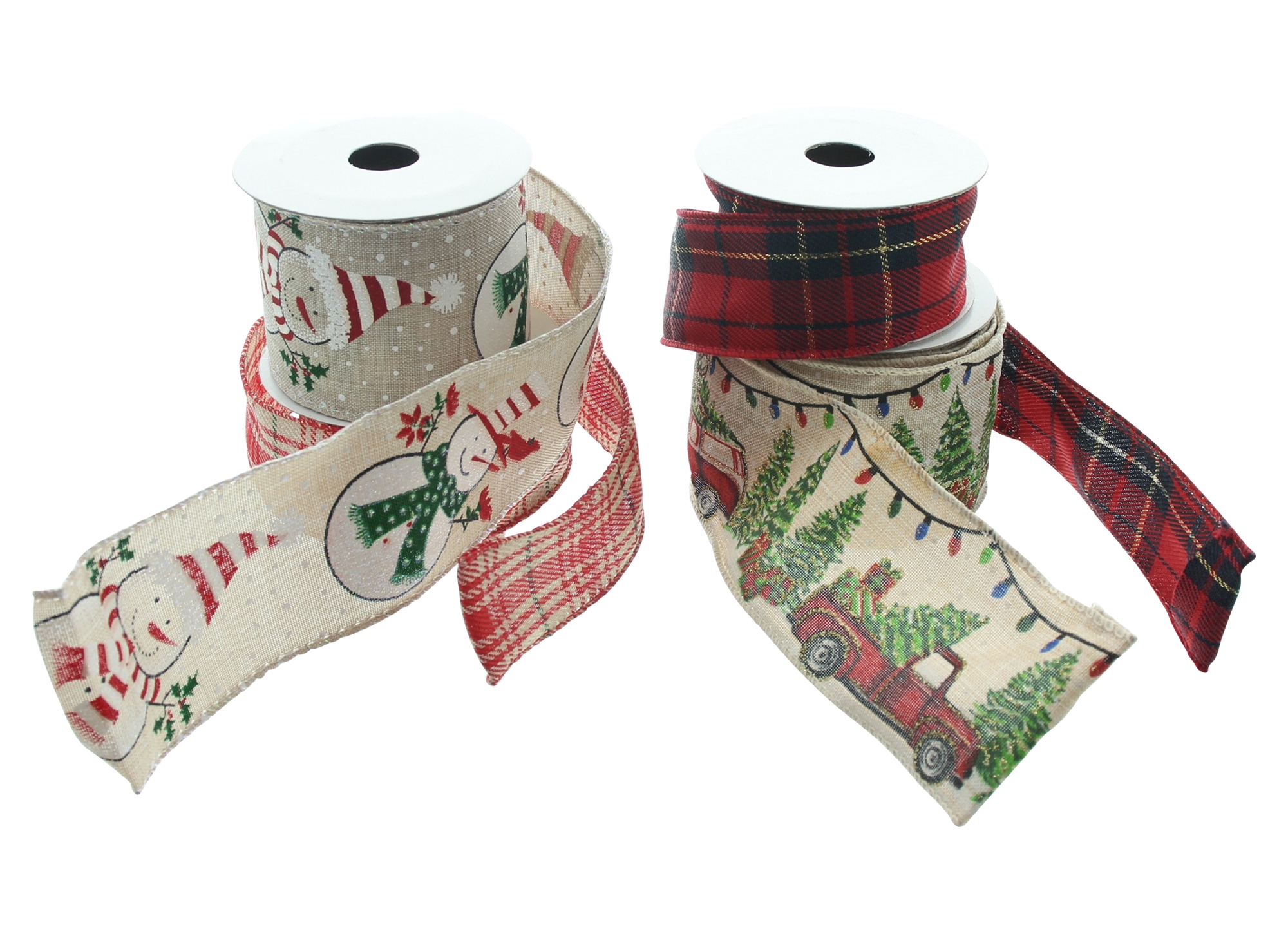 Acheter Lot de 4 rubans "hiver"  dans la boutique en ligne de Frank Flechtwaren pour Couronnes de Noël