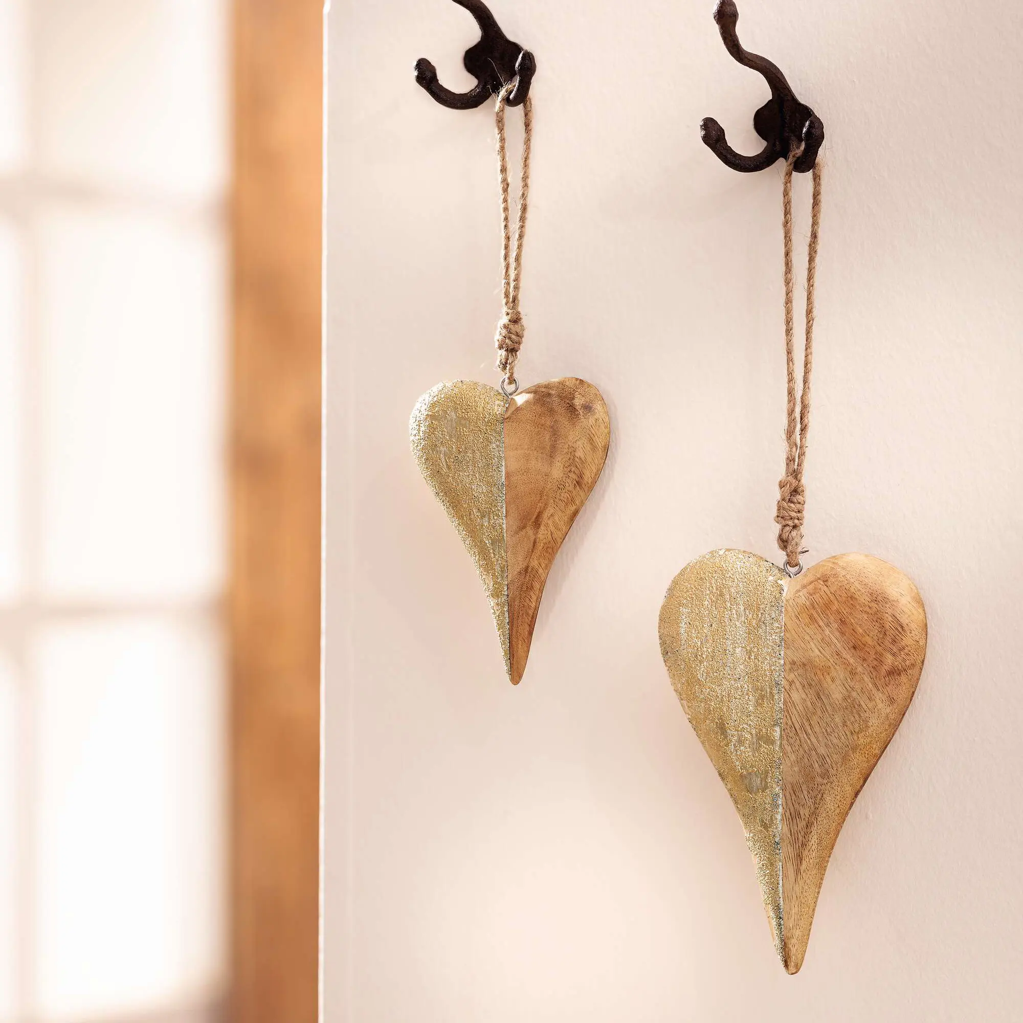 Acheter Lot de 2 suspensions "coeur"  dans la boutique en ligne de Frank Flechtwaren