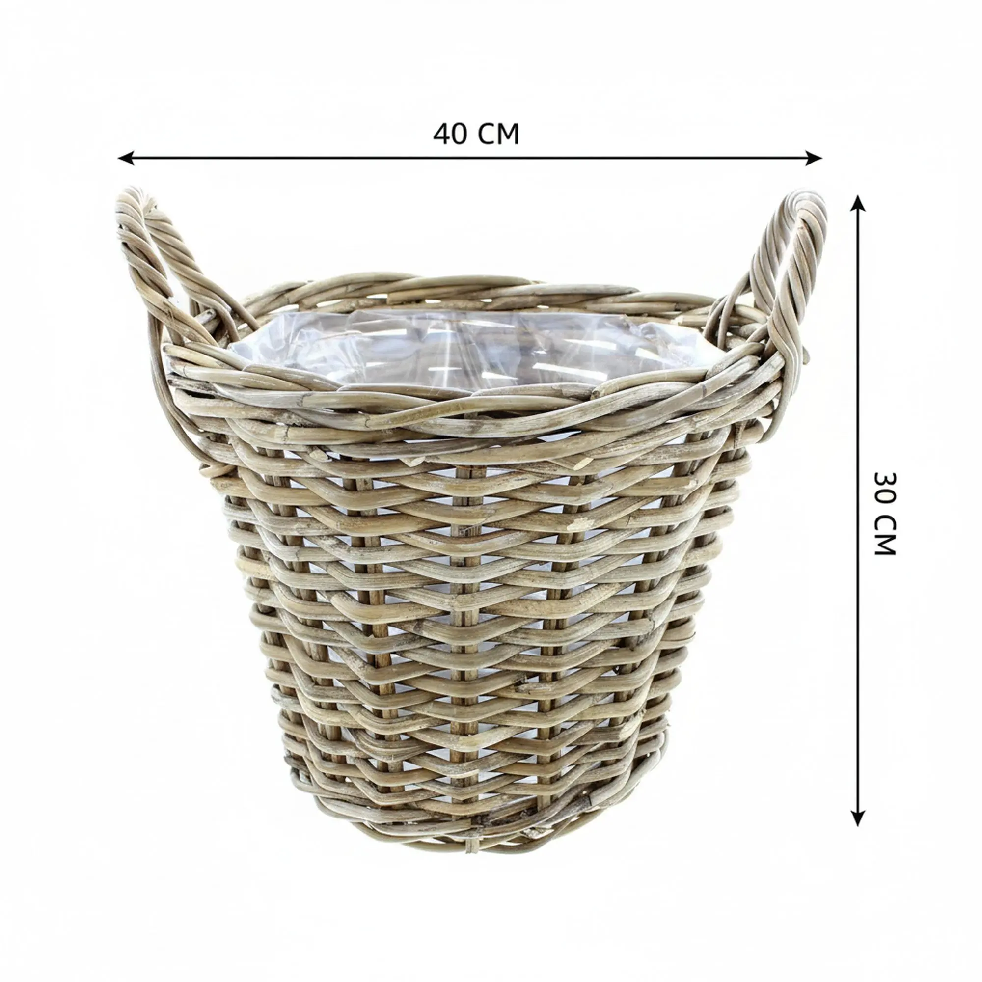 Acheter Panier à plantes "rotin", GM  dans la boutique en ligne de Frank Flechtwaren pour Jardinières corbeilles