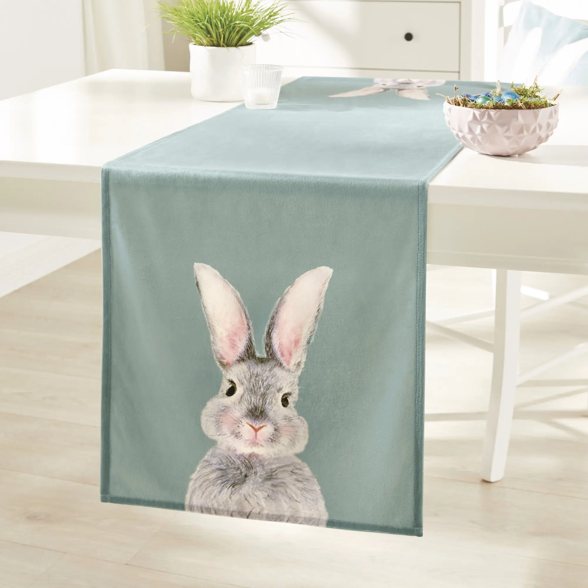 Acheter Chemin de table "petit lapin"  dans la boutique en ligne de Frank Flechtwaren