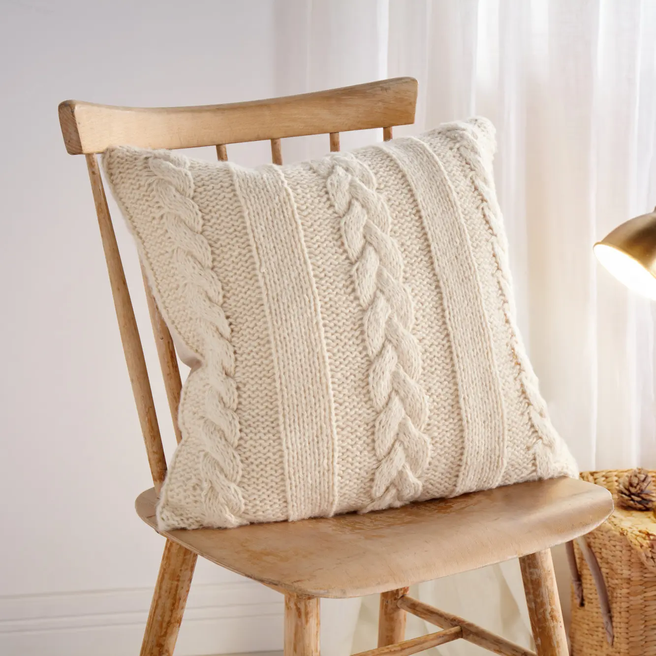 Acheter Housse de coussin "tricot"  dans la boutique en ligne de Frank Flechtwaren