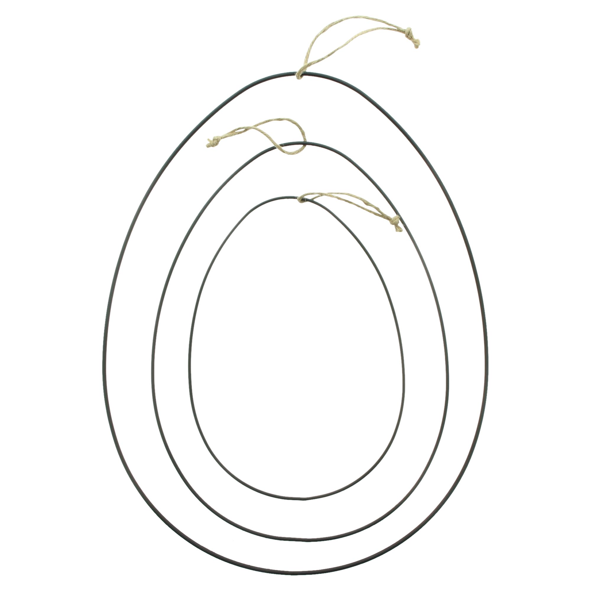 Acheter Lot de 3 anneaux décoratifx "oeufs"  dans la boutique en ligne de Frank Flechtwaren