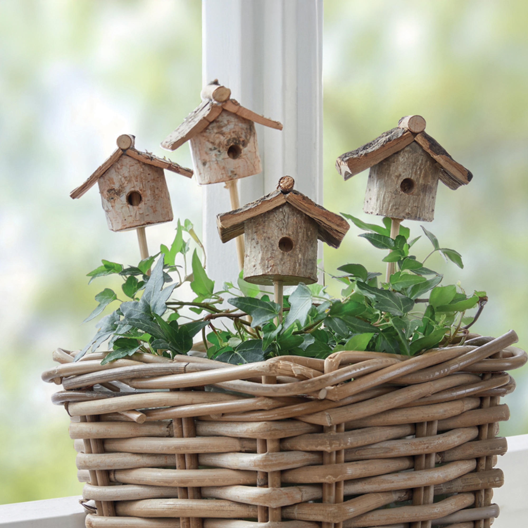 Acheter Lot de 4 piques "maisonnette"  dans la boutique en ligne de Frank Flechtwaren