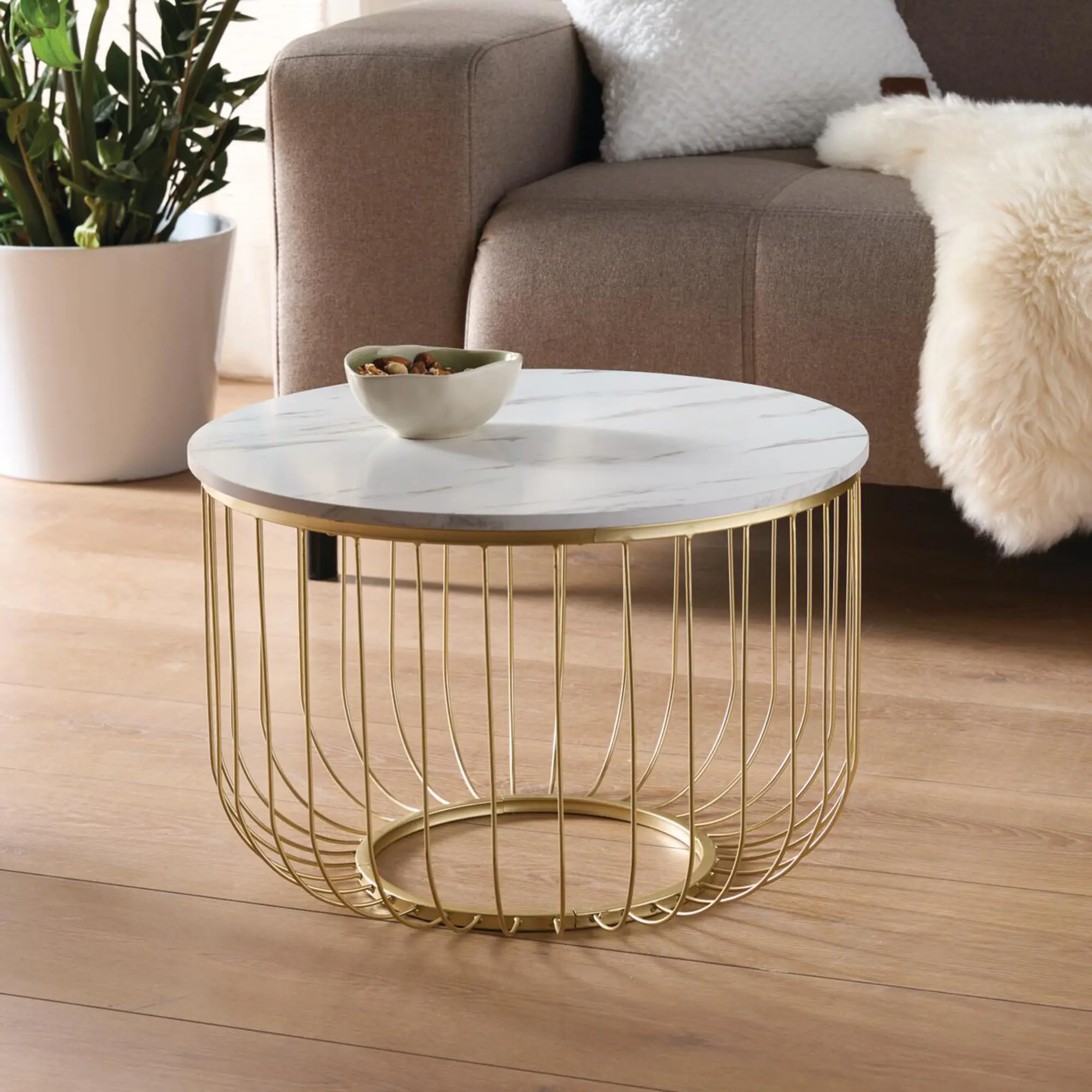 Acheter Table d'appoint « aspect marbre »  dans la boutique en ligne de Frank Flechtwaren