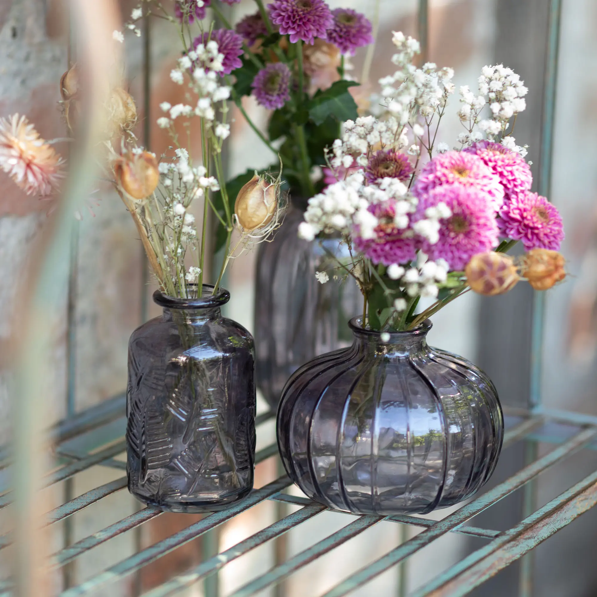 Acheter Lot de 3 vases décoratifs "gris"  dans la boutique en ligne de Frank Flechtwaren