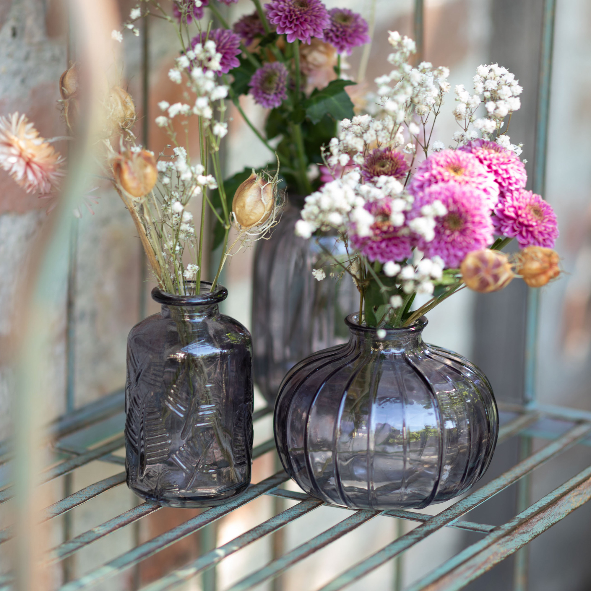Acheter Lot de 3 vases décoratifs "gris"  dans la boutique en ligne de Frank Flechtwaren