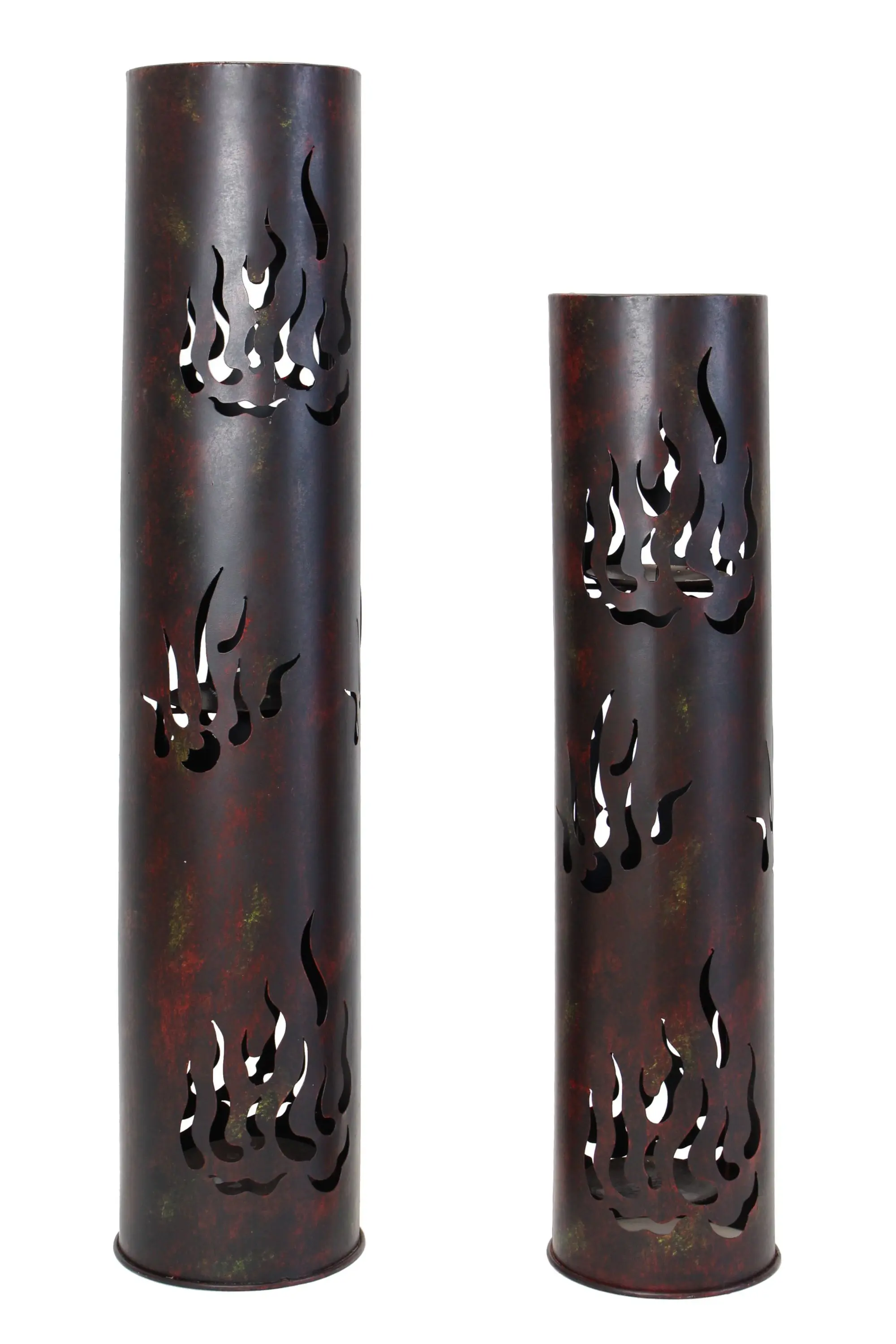 Acheter Lot de 2 colonnes luminion "flammes"  dans la boutique en ligne de Frank Flechtwaren pour Pâques