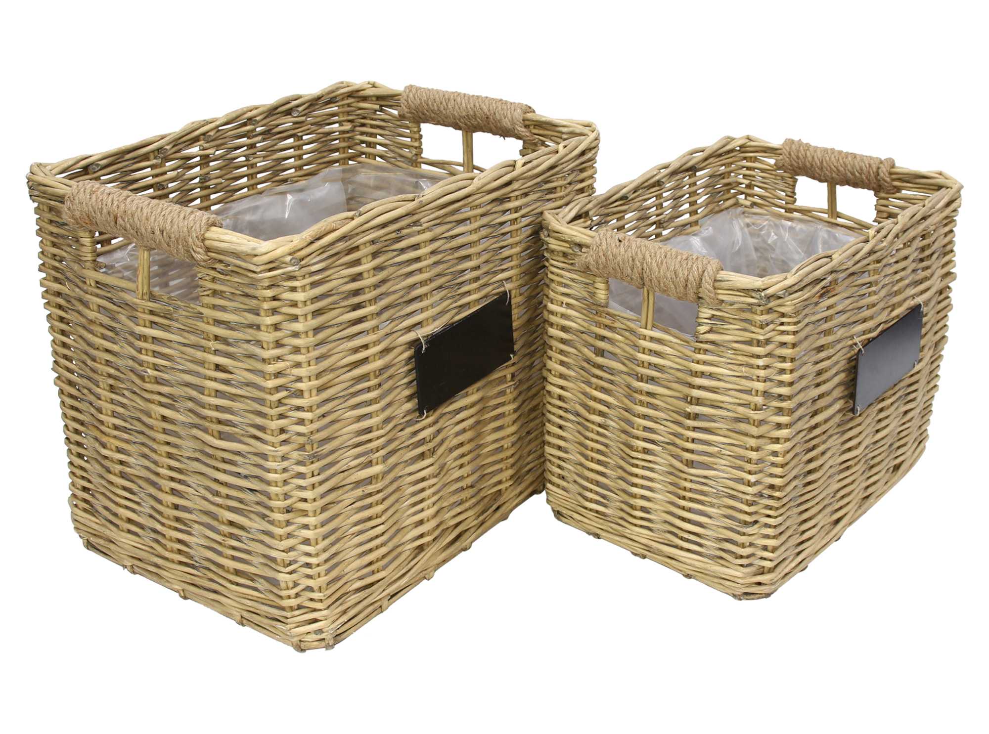 Acheter Lot de 2 paniers à plantes "osier chic"  dans la boutique en ligne de Frank Flechtwaren pour Jardinières corbeilles