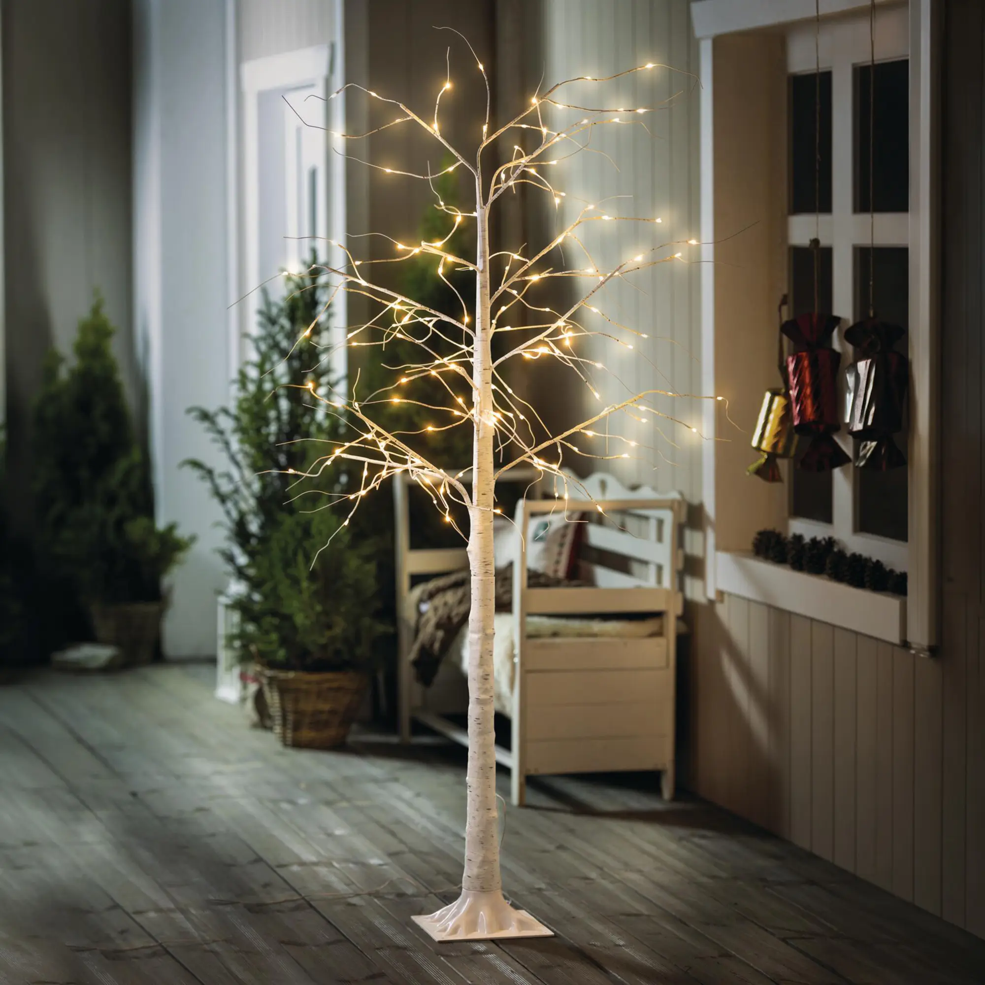 Acheter Grand sapin LED « White Christmas » dans la boutique en ligne de Frank Flechtwaren