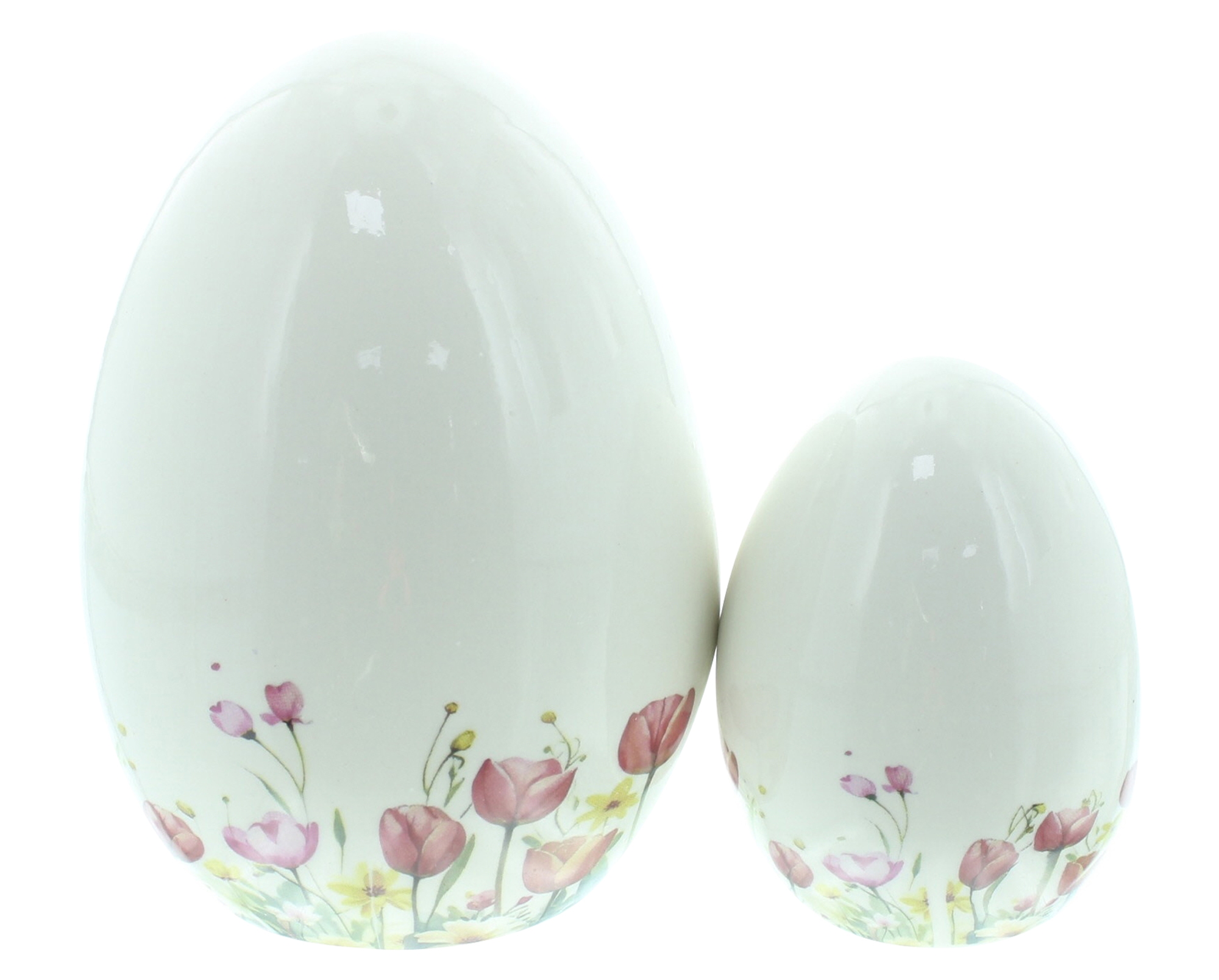 Acheter Lot de 2 oeufs de Pâques "lapin couronne fleurie"  dans la boutique en ligne de Frank Flechtwaren pour Nouvel arrivage