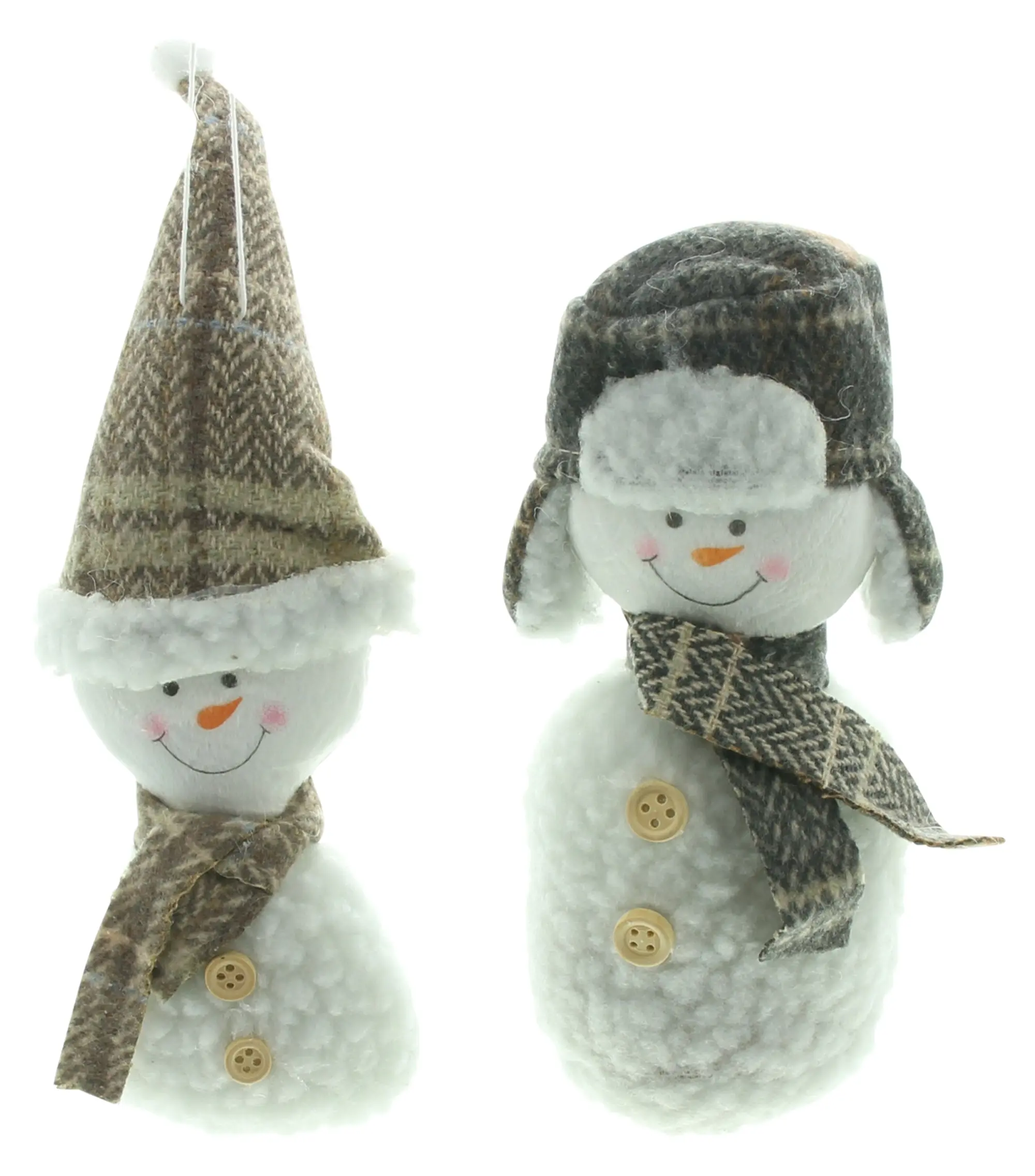 Acheter Lot de 2 bonhommes de neige "bonnet et écharpe"  dans la boutique en ligne de Frank Flechtwaren