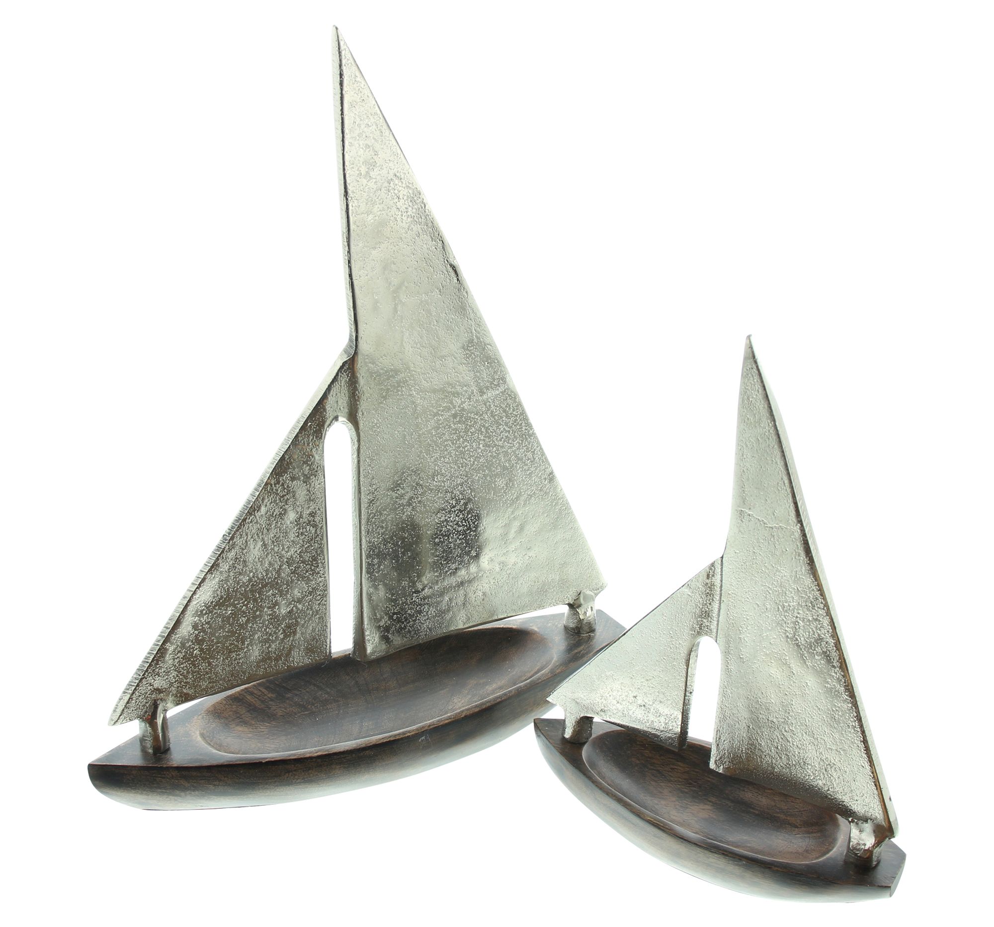 Acheter Lot de 2 bateaux en métal "voile" dans la boutique en ligne de Frank Flechtwaren pour Figurines de jardin Acheter Lot de 2 bateaux en métal "voile" dans la boutique en ligne de Frank Flechtwaren pour Figurines de jardin