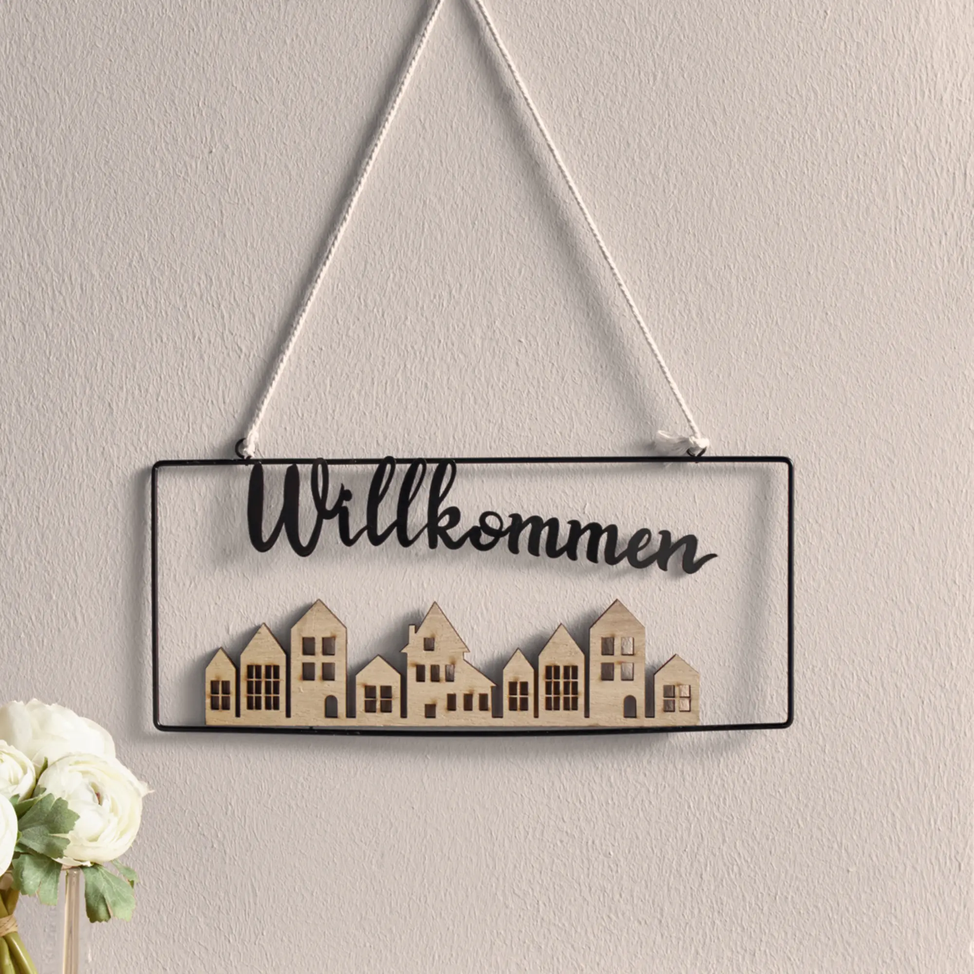Acheter Suspension "Willkommen"  dans la boutique en ligne de Frank Flechtwaren