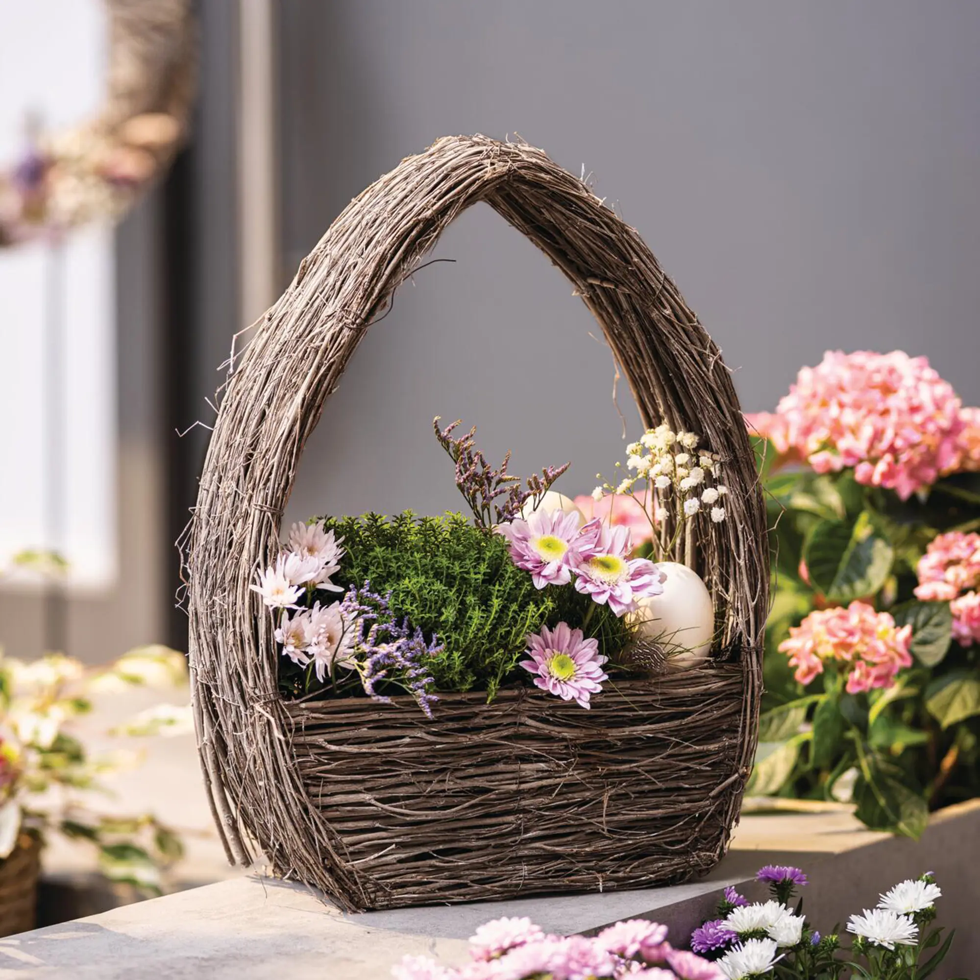 Acheter Jardinière "oeuf de Pâques"  dans la boutique en ligne de Frank Flechtwaren