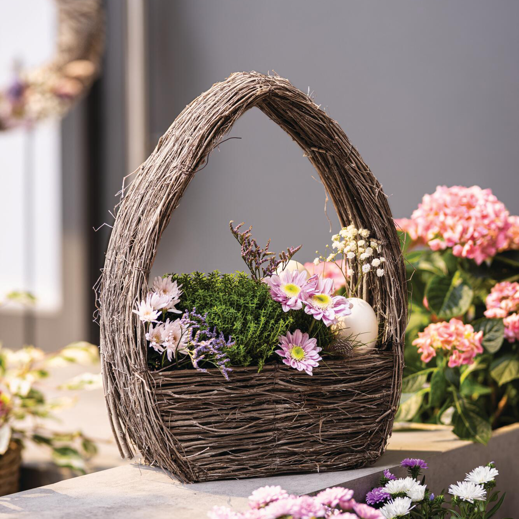 Acheter Jardinière "oeuf de Pâques"  dans la boutique en ligne de Frank Flechtwaren